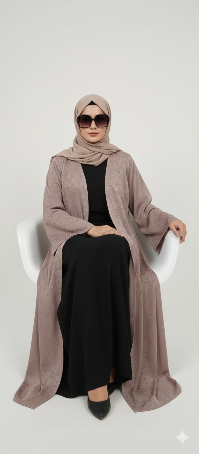 NEW LAUNCH: Luxurious Printed KAFTAN HAYA ABAYA in ZAREEN JAQUARD Fabric | Elegant Modest ABAYA