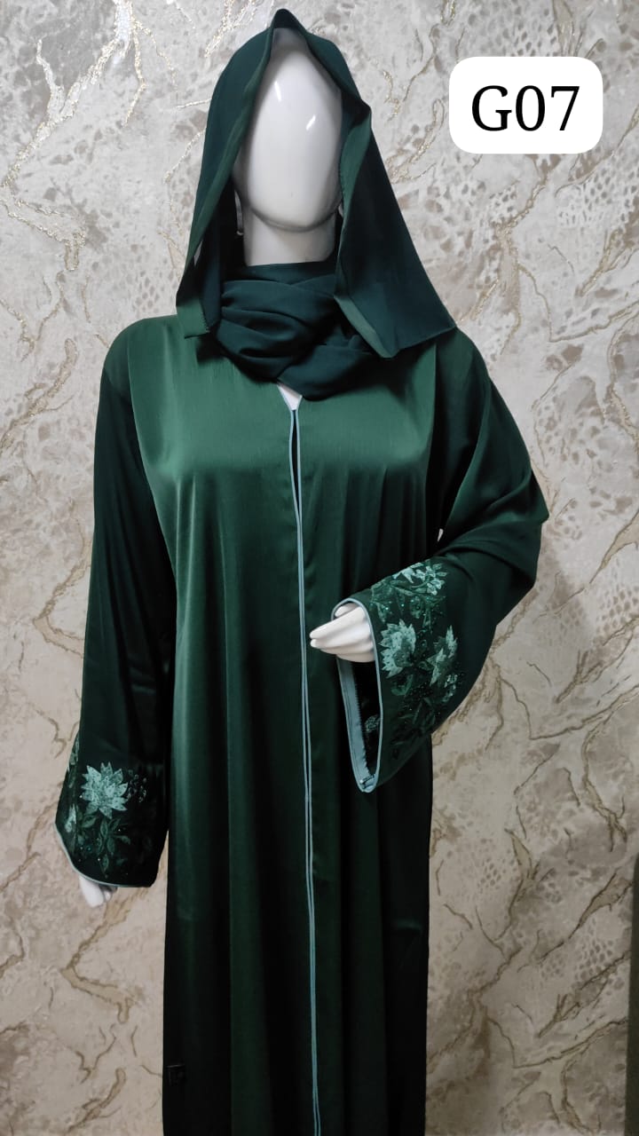 Elegant Black Abaya – Traditional and Modern Fusion G07