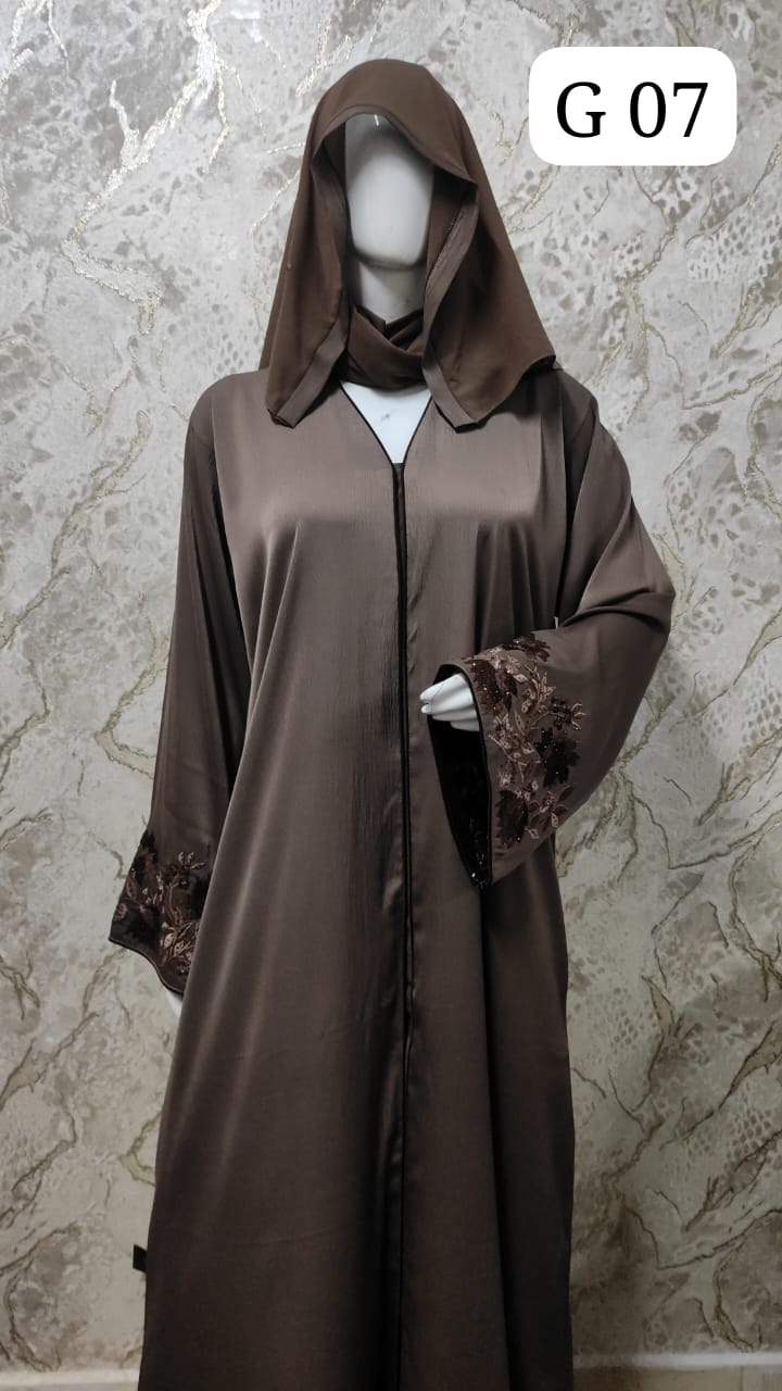 Elegant Black Abaya – Traditional and Modern Fusion G07