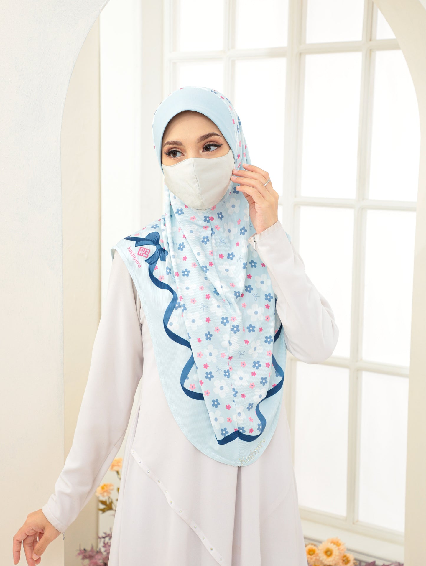 GIRLS Digital printed hijab 2704