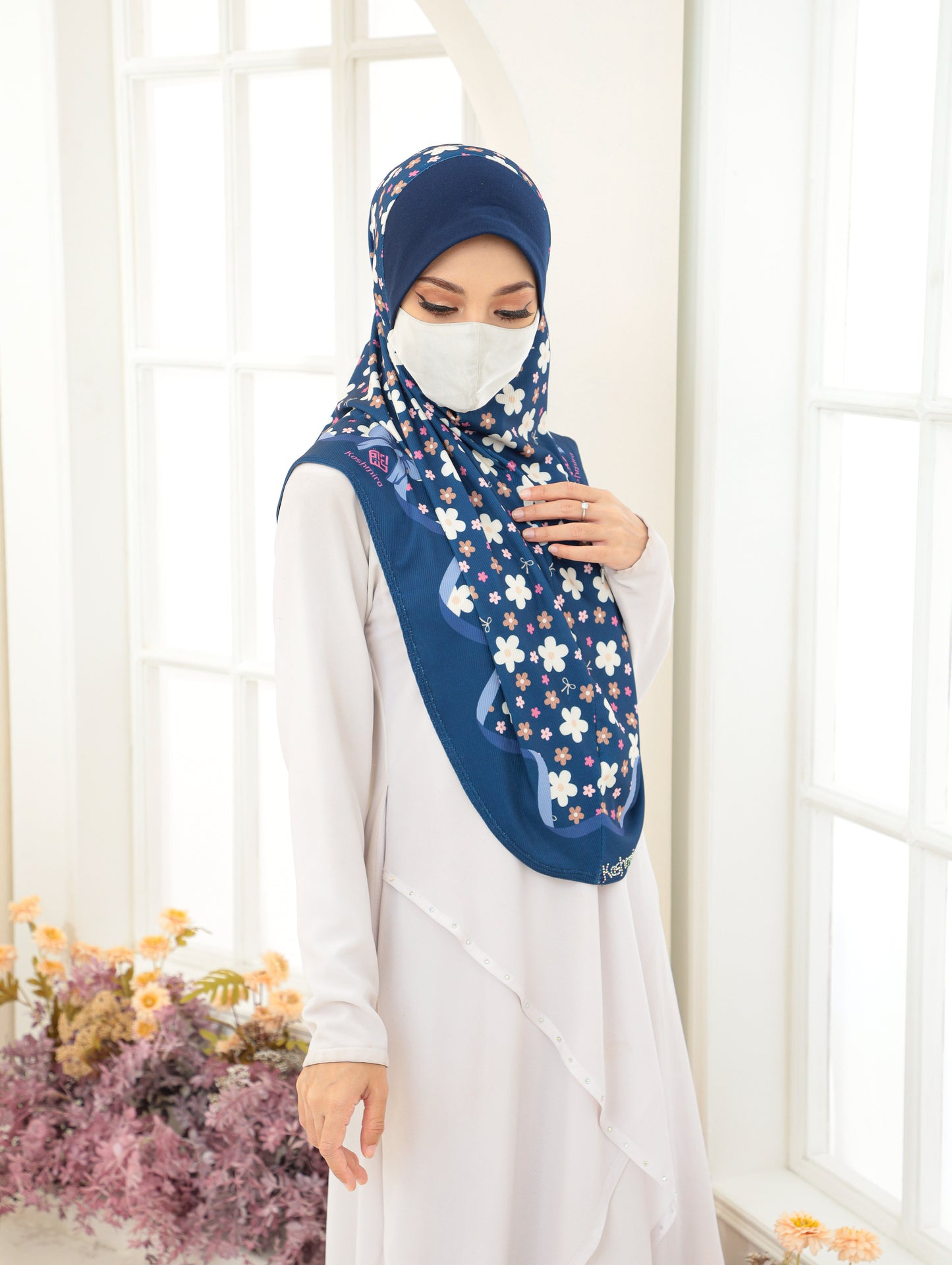 GIRLS Digital printed hijab 2704