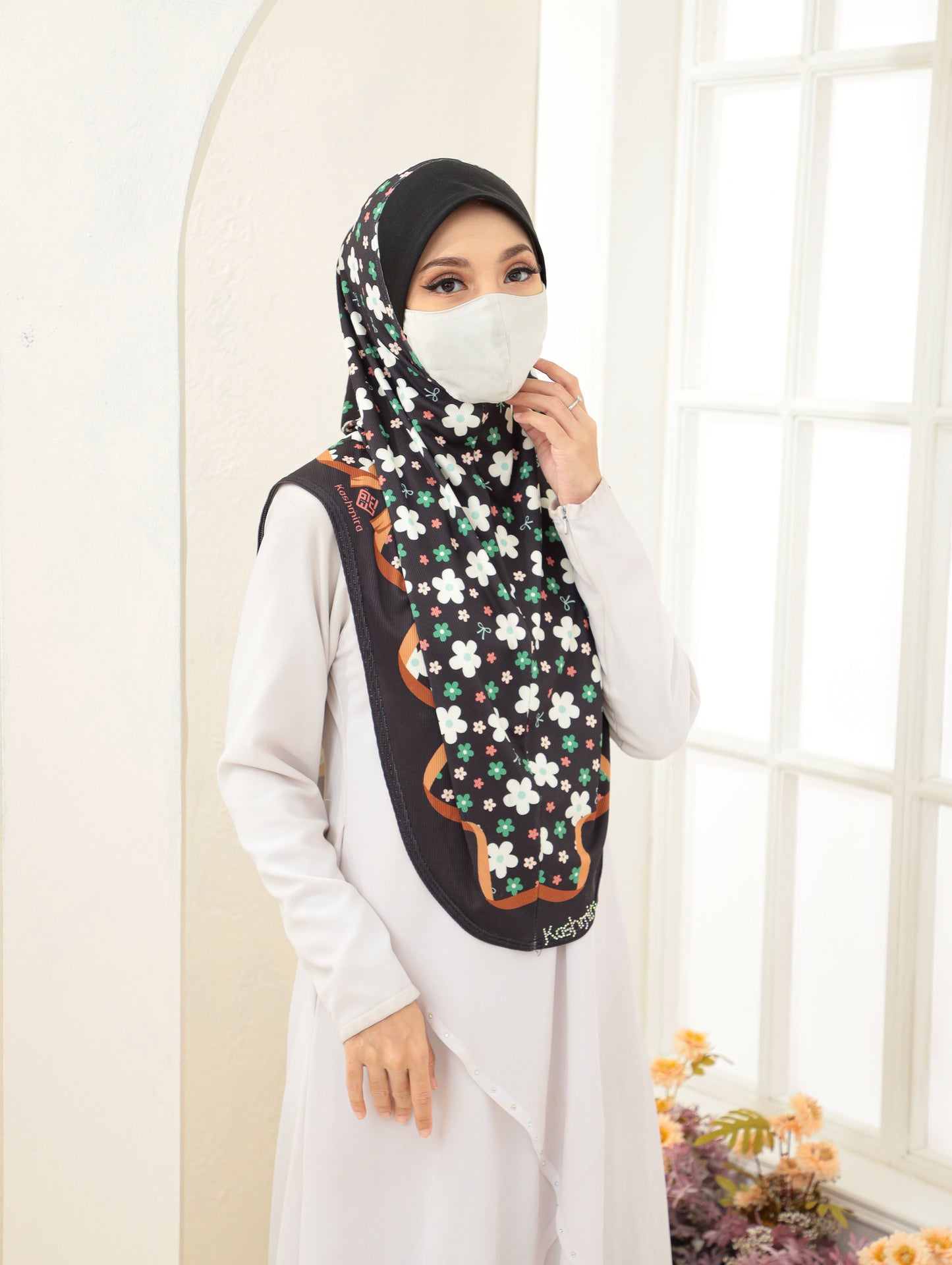 GIRLS Digital printed hijab 2704