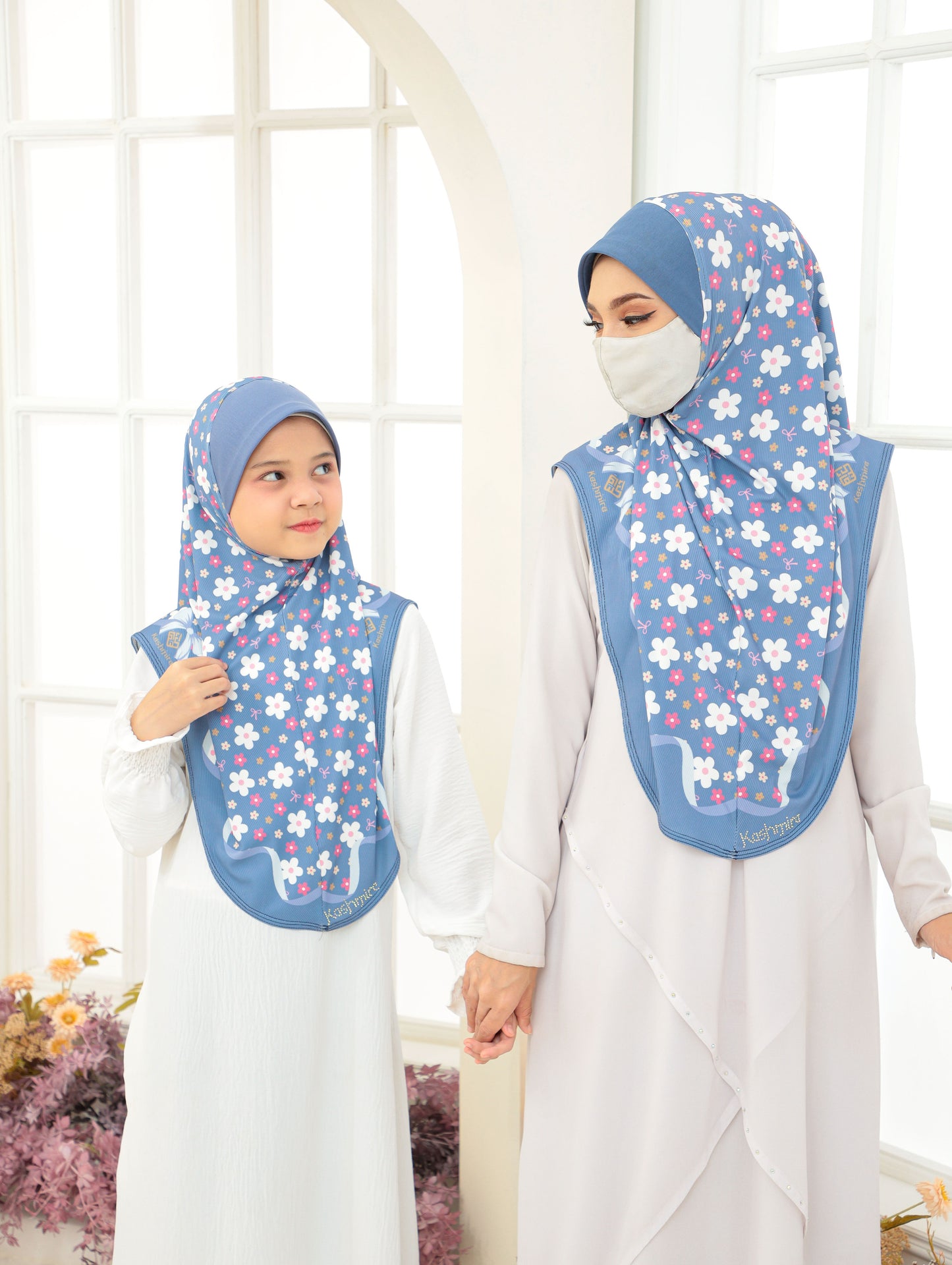COMBO Digital printed hijab MOTER AND DAUGTHER 2704