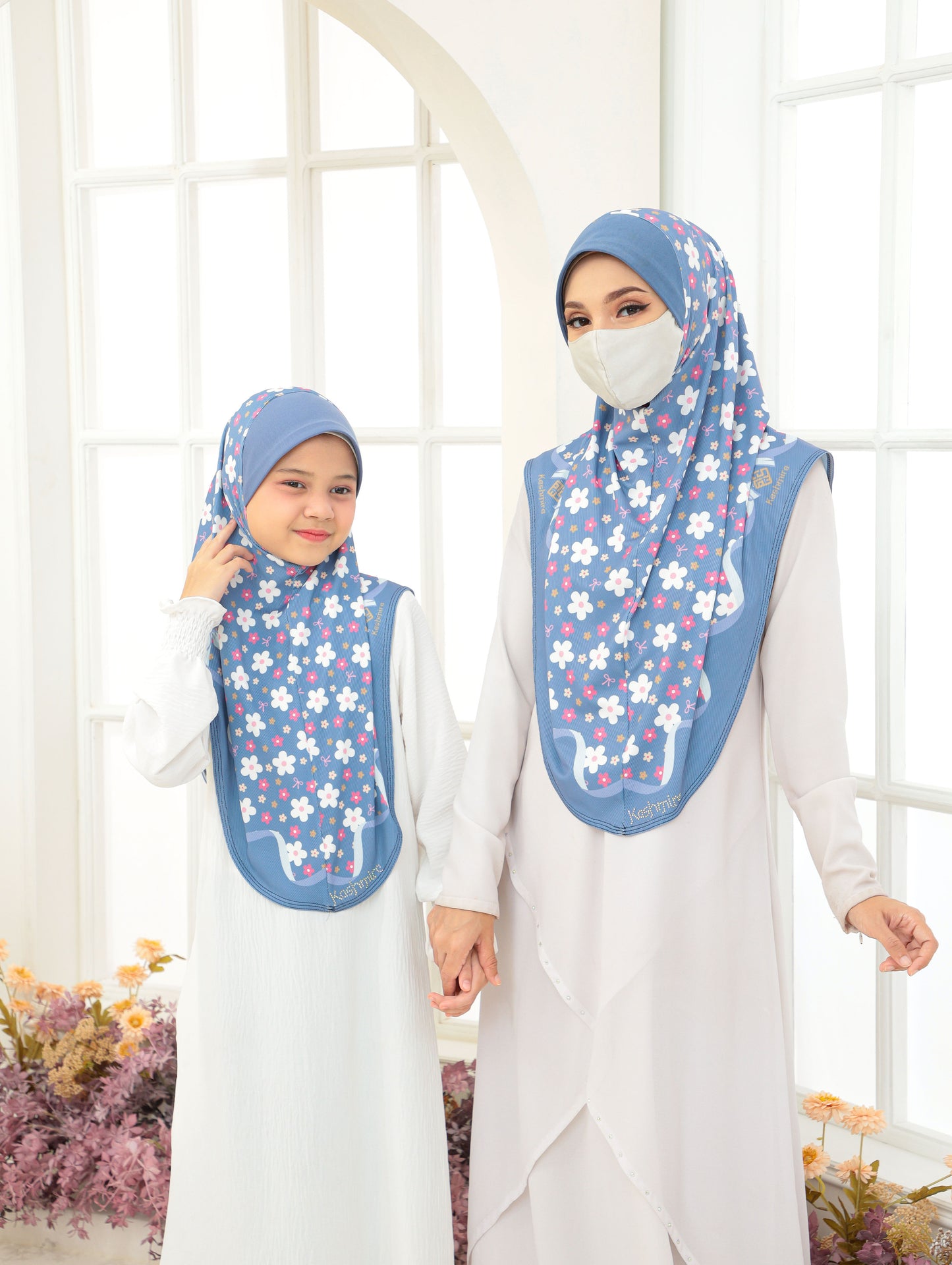 COMBO Digital printed hijab MOTER AND DAUGTHER 2704