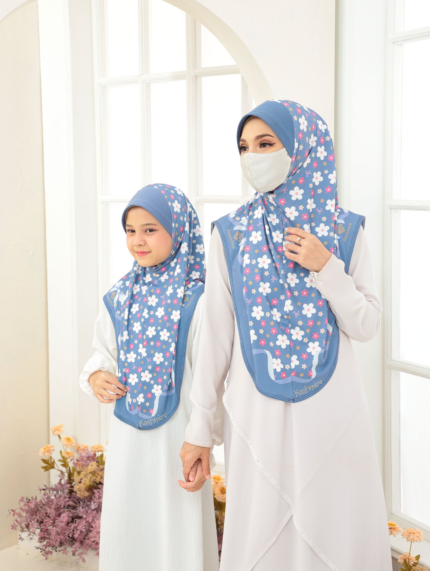 COMBO Digital printed hijab MOTER AND DAUGTHER 2704