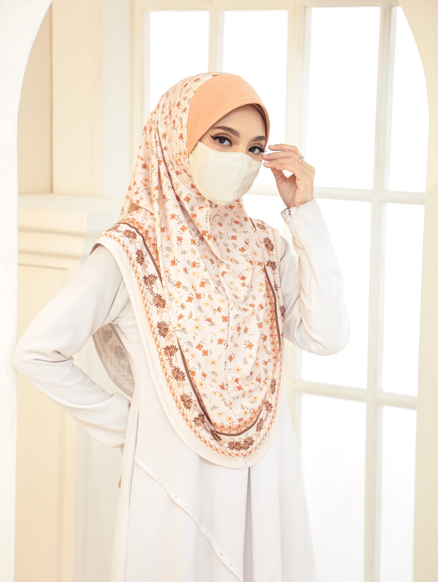 GIRLS Digital printed hijab 2705