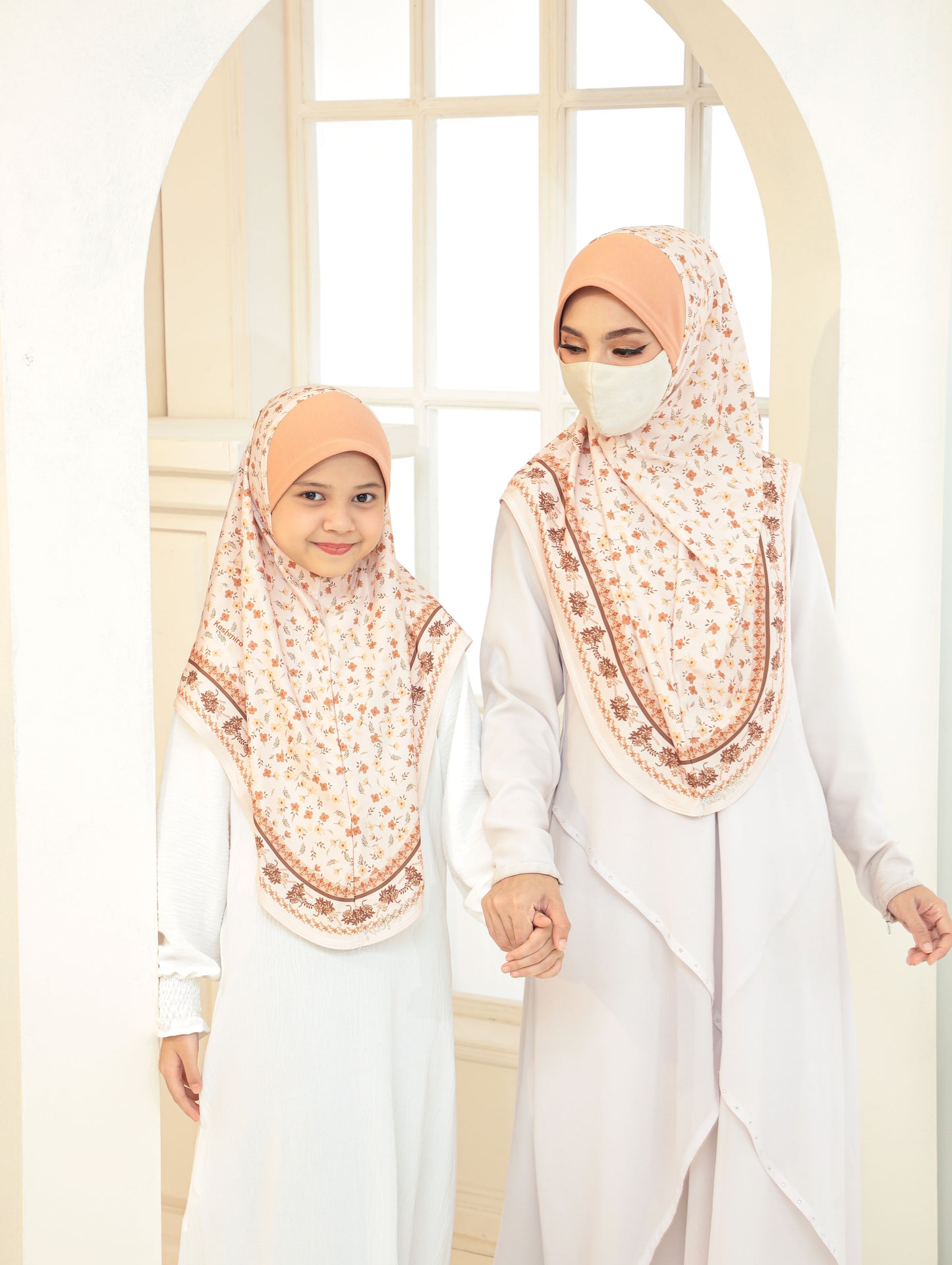 MOTHER and DAUTHER Digital printed hijab 2705
