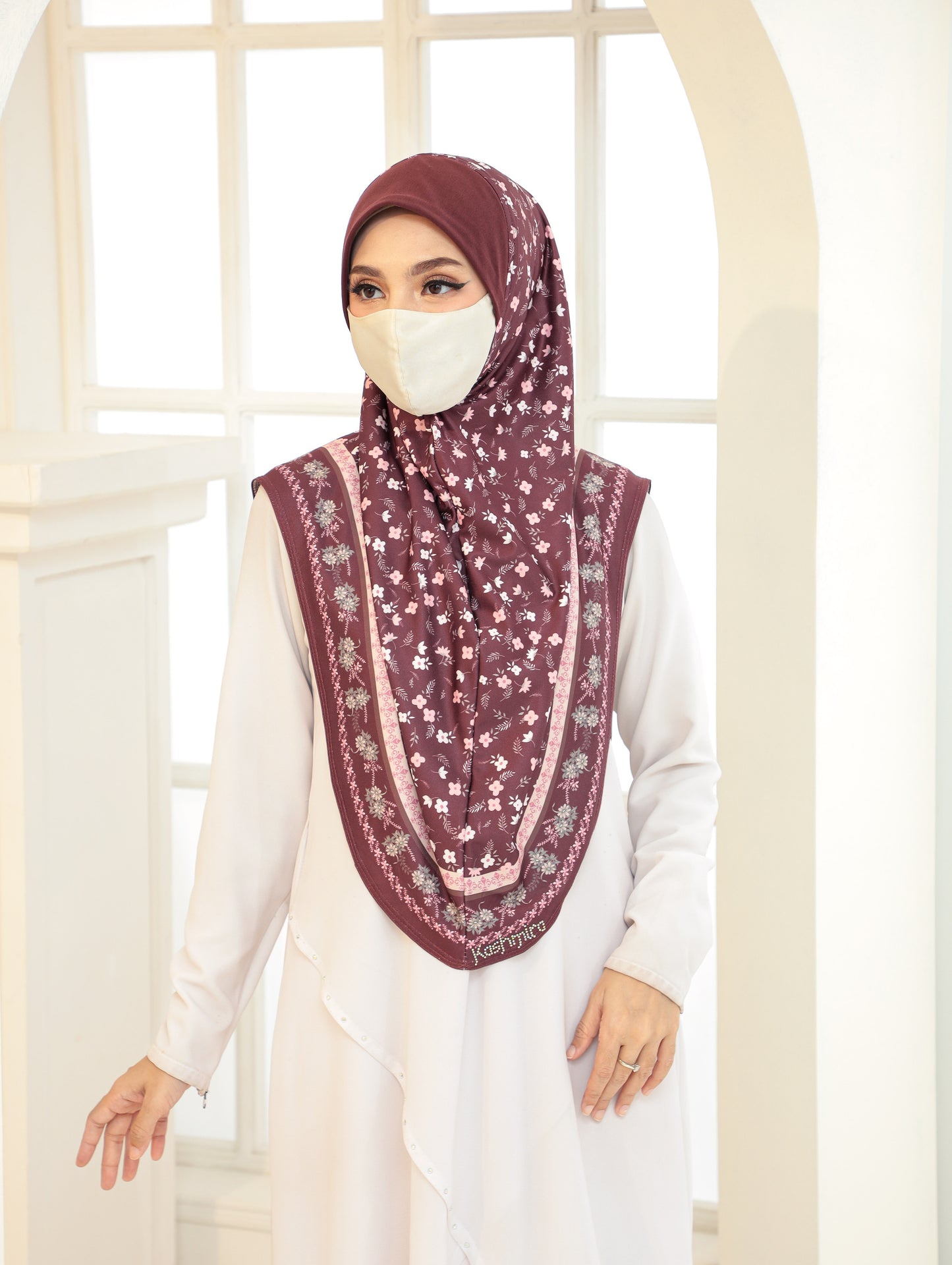 GIRLS Digital printed hijab 2705