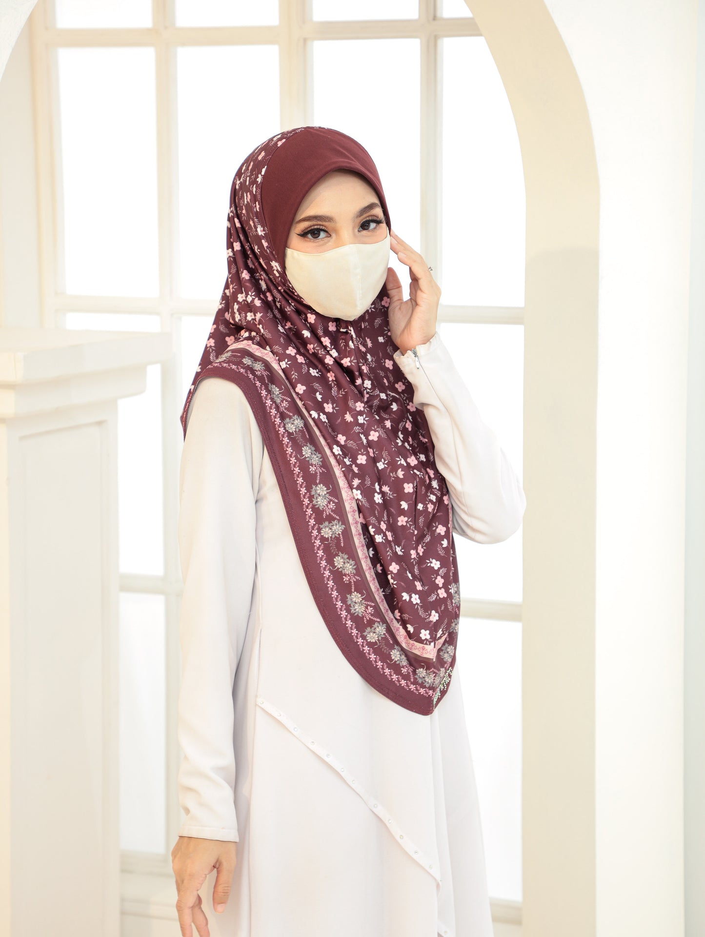 GIRLS Digital printed hijab 2705