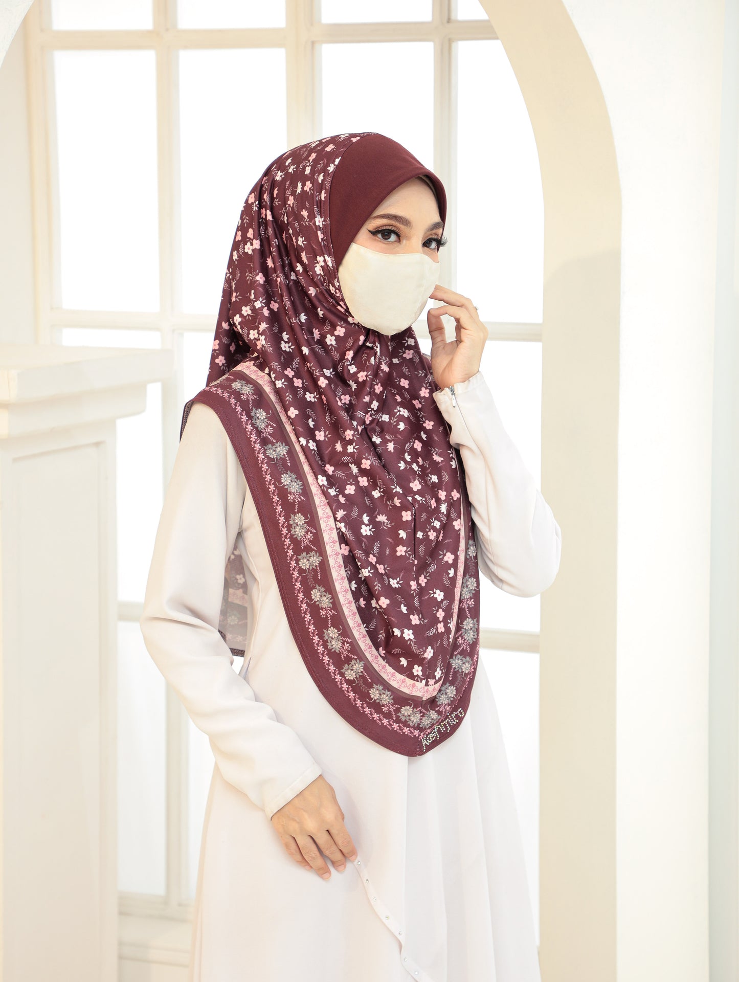 GIRLS Digital printed hijab 2705