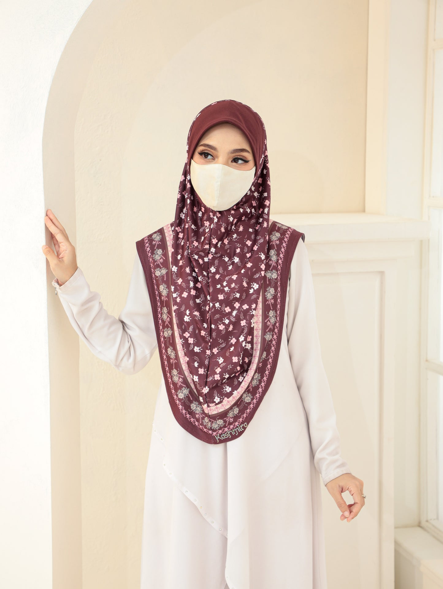 GIRLS Digital printed hijab 2705