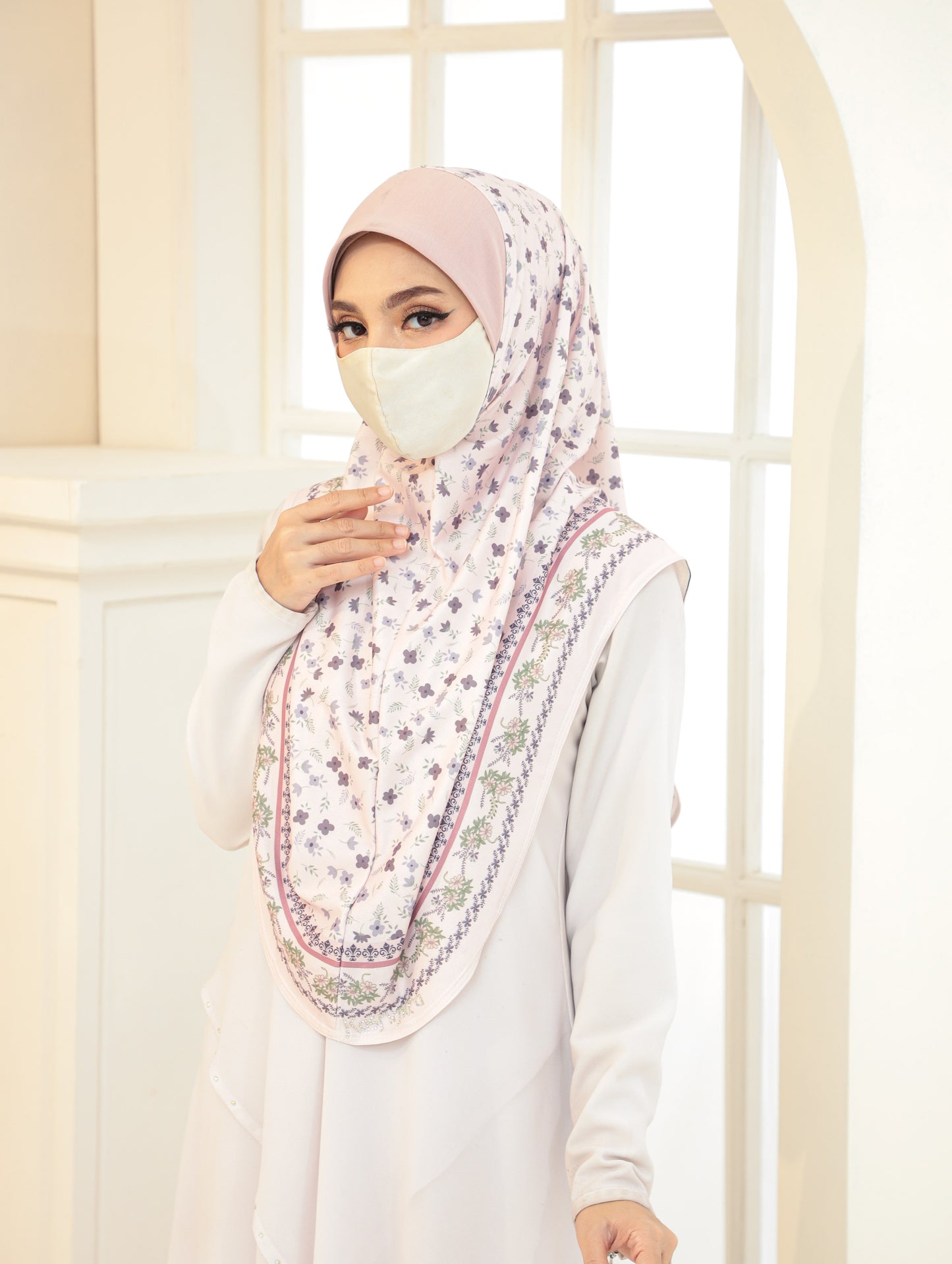 GIRLS Digital printed hijab 2705