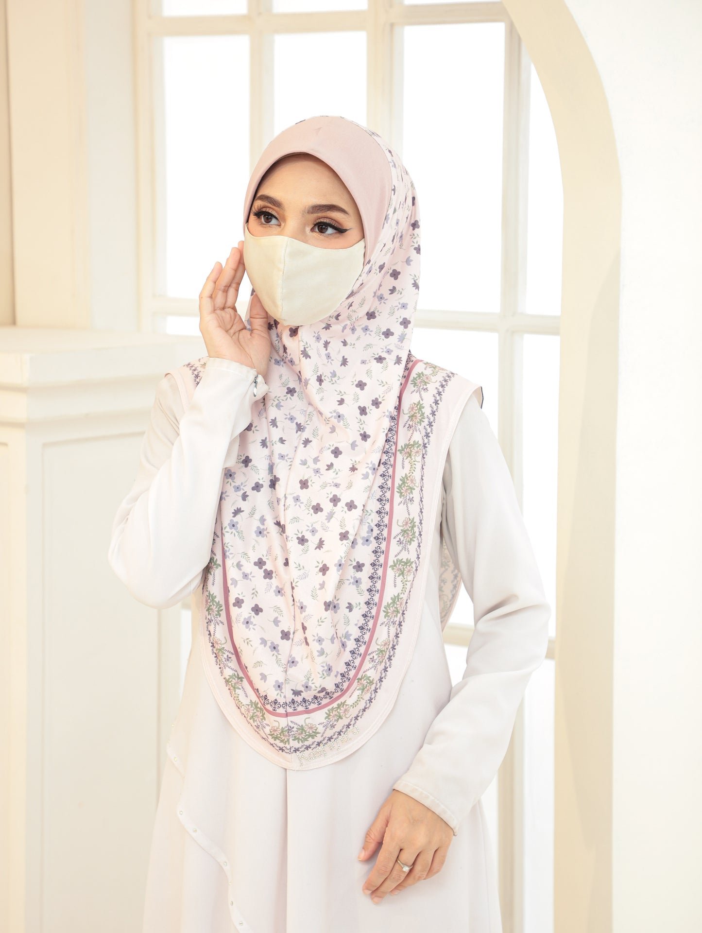 GIRLS Digital printed hijab 2705