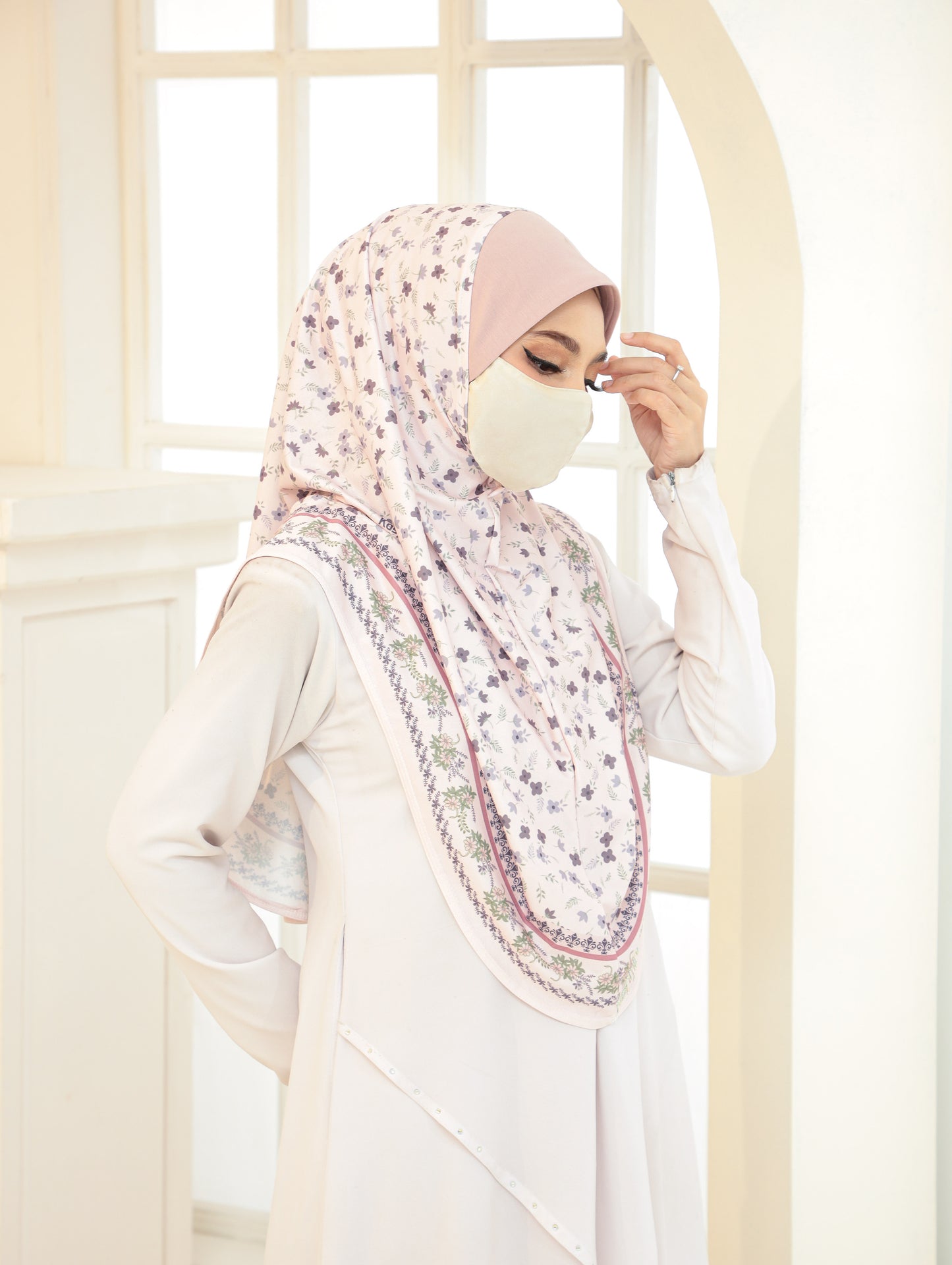 GIRLS Digital printed hijab 2705