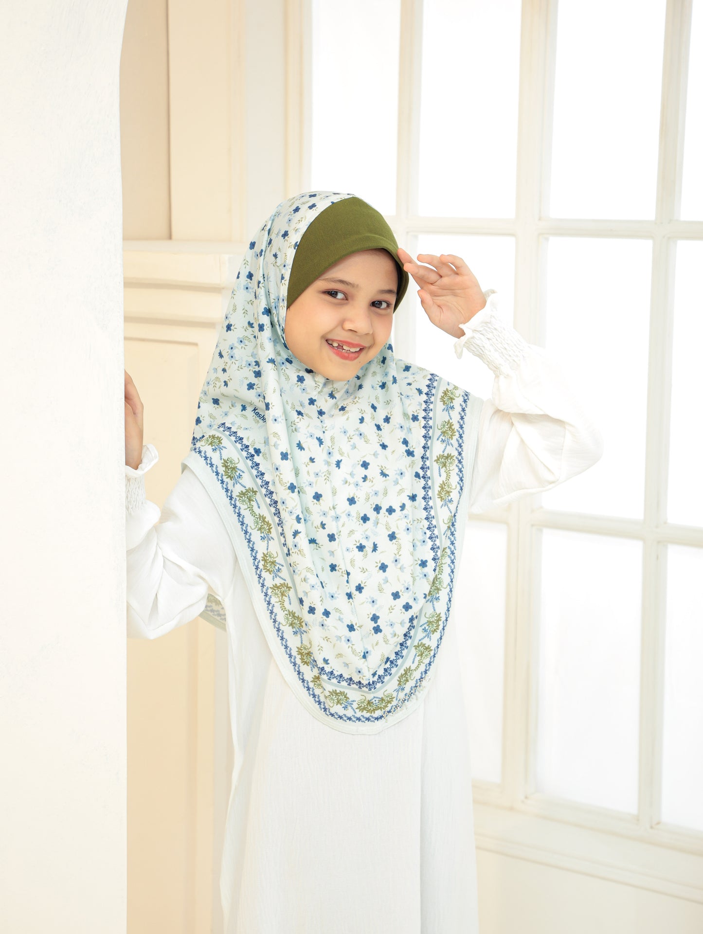 KIDS Digital printed hijab 2705