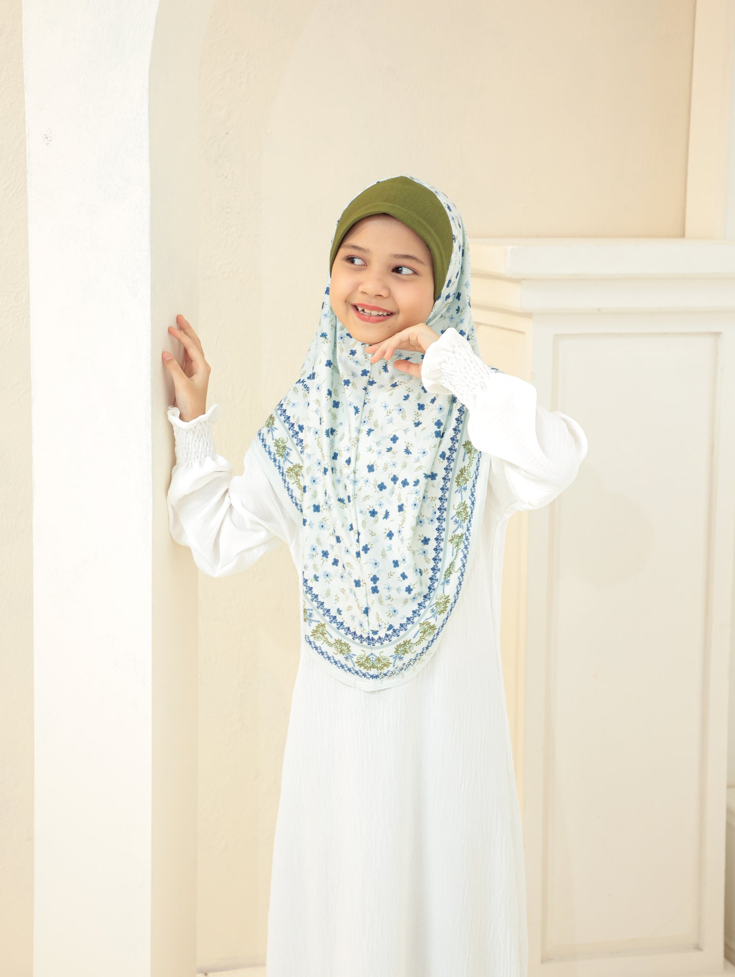 KIDS Digital printed hijab 2705