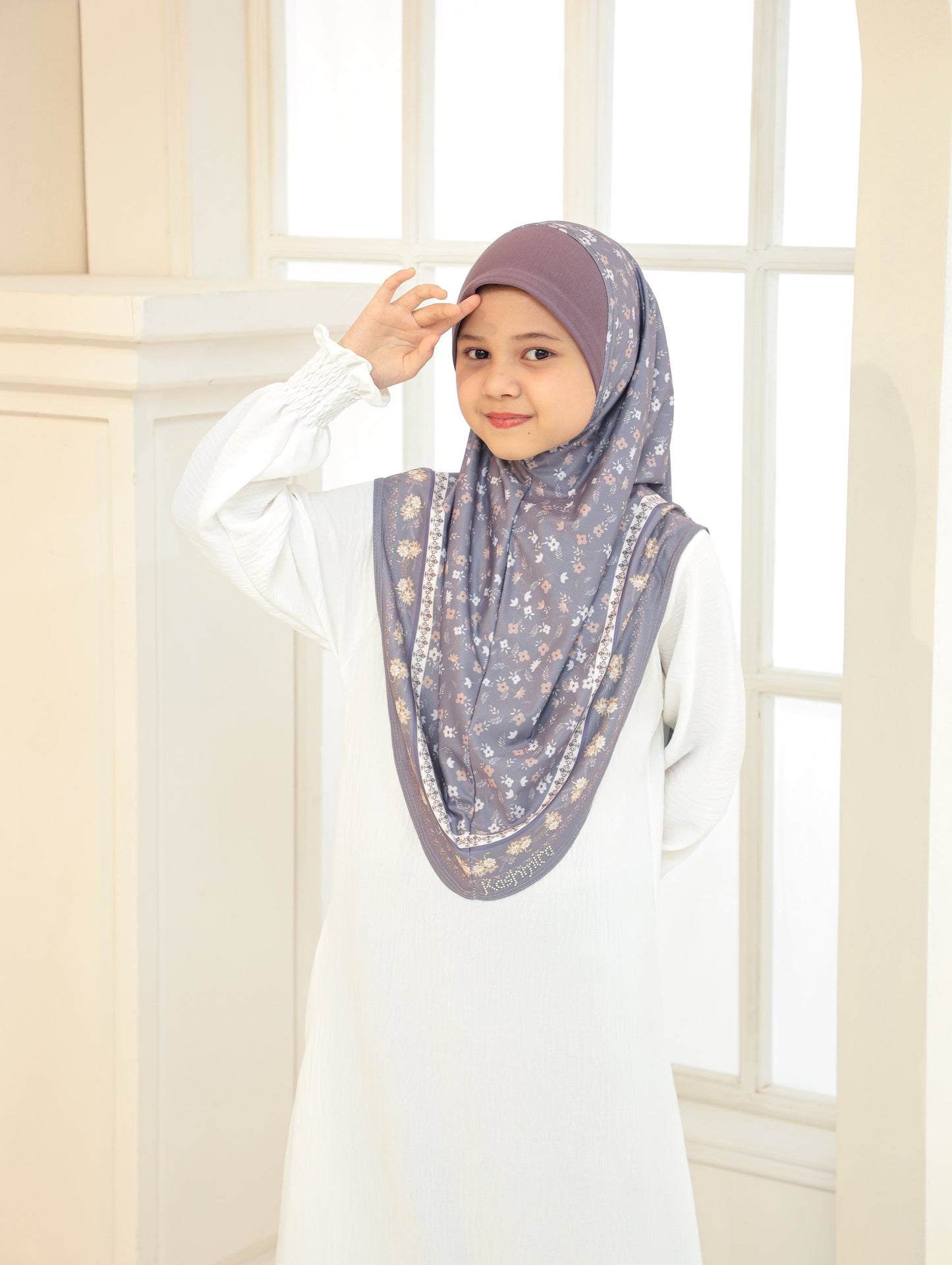 KIDS Digital printed hijab 2705