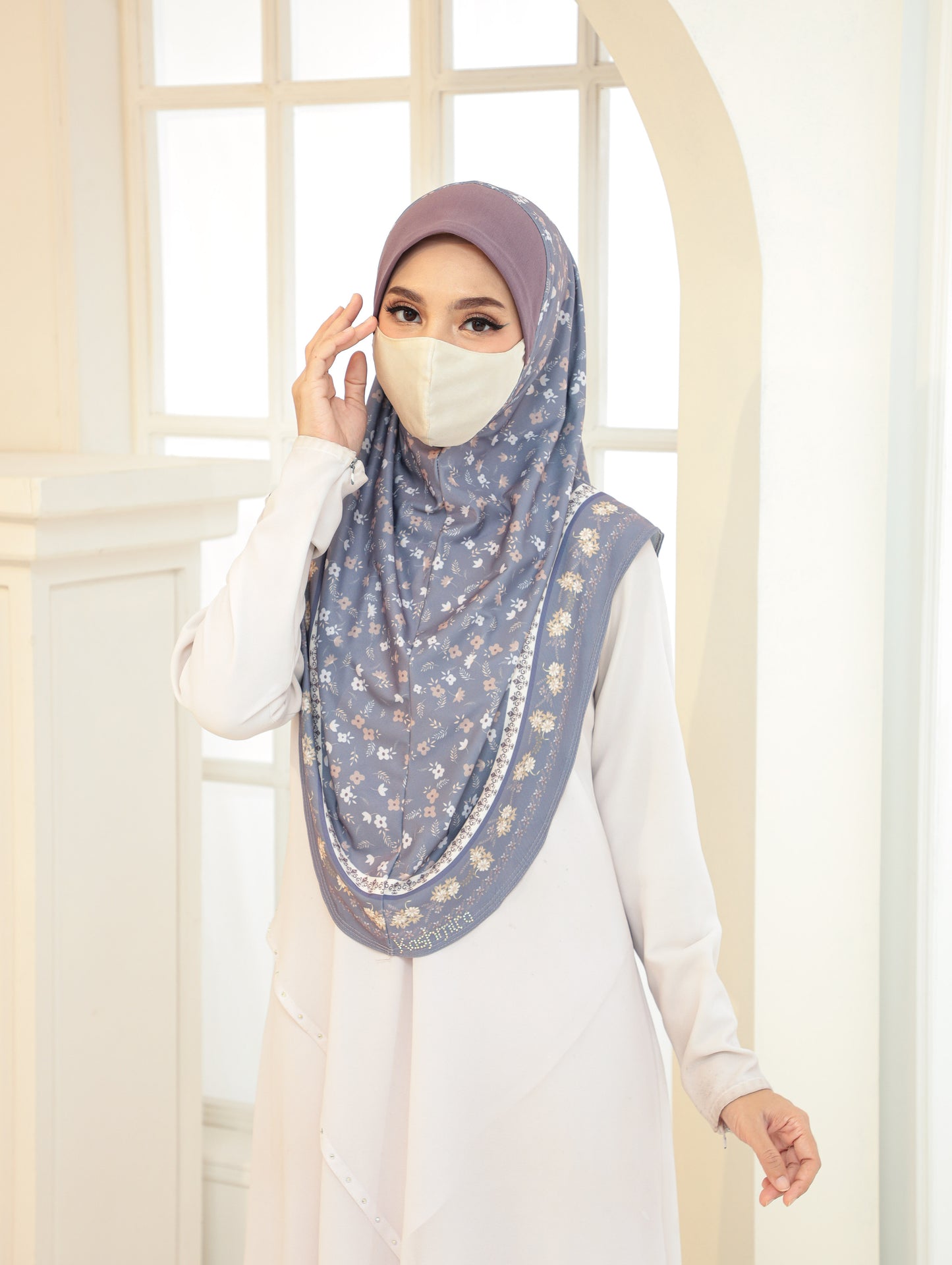GIRLS Digital printed hijab 2705