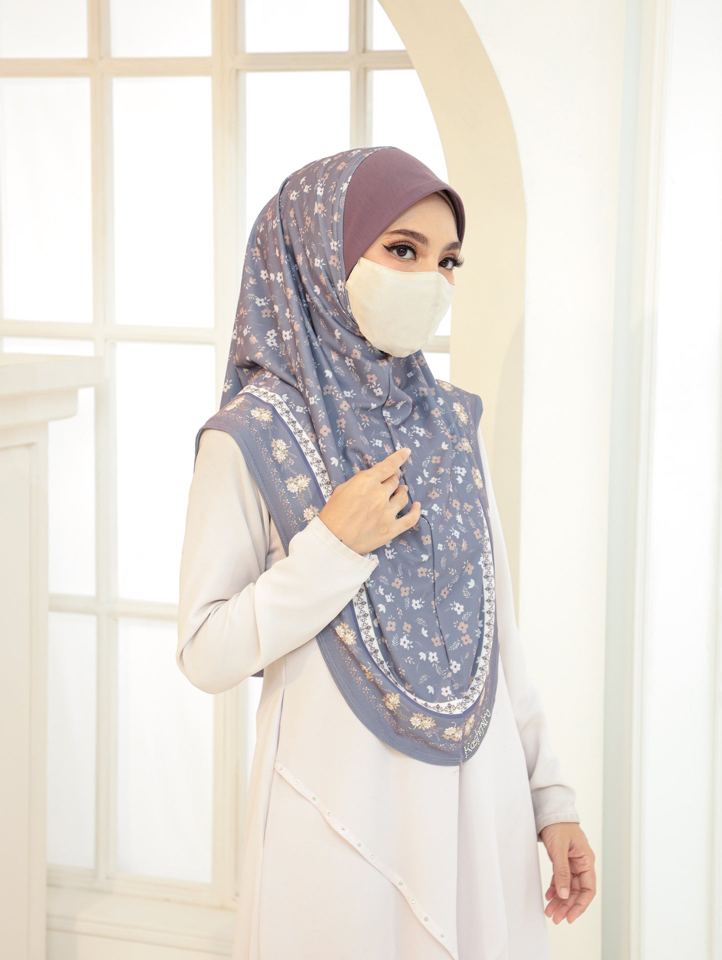 GIRLS Digital printed hijab 2705