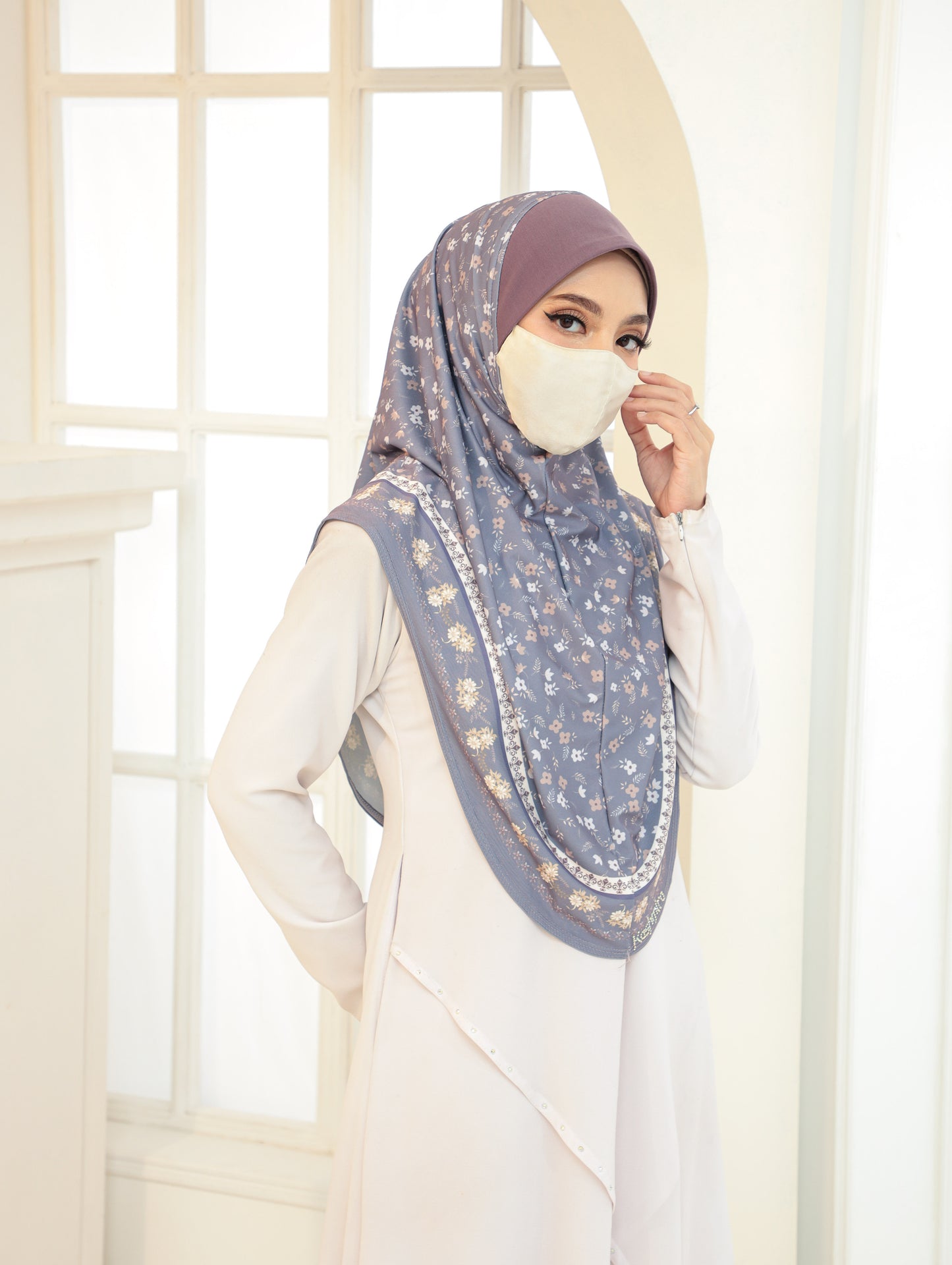GIRLS Digital printed hijab 2705