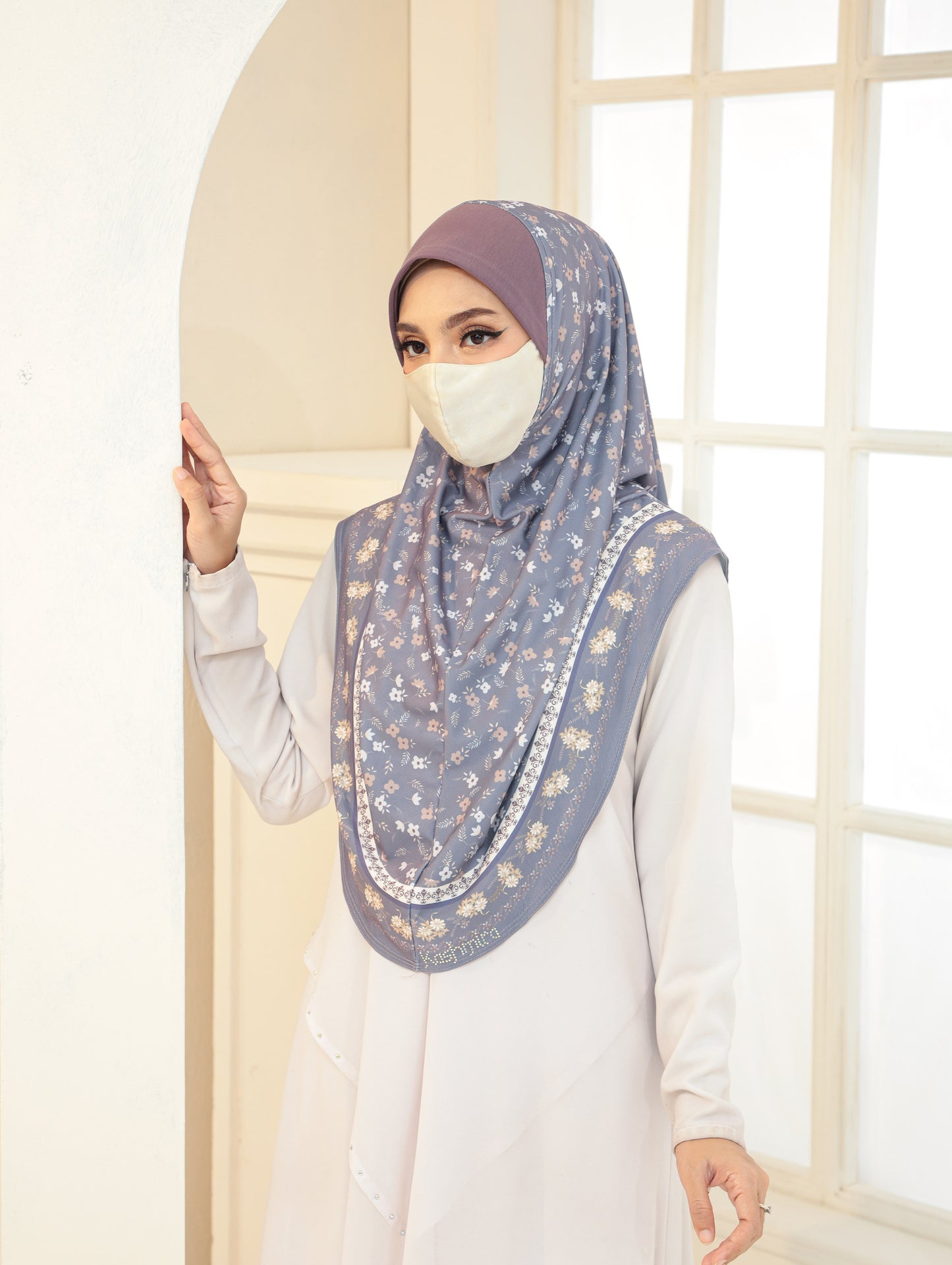 GIRLS Digital printed hijab 2705