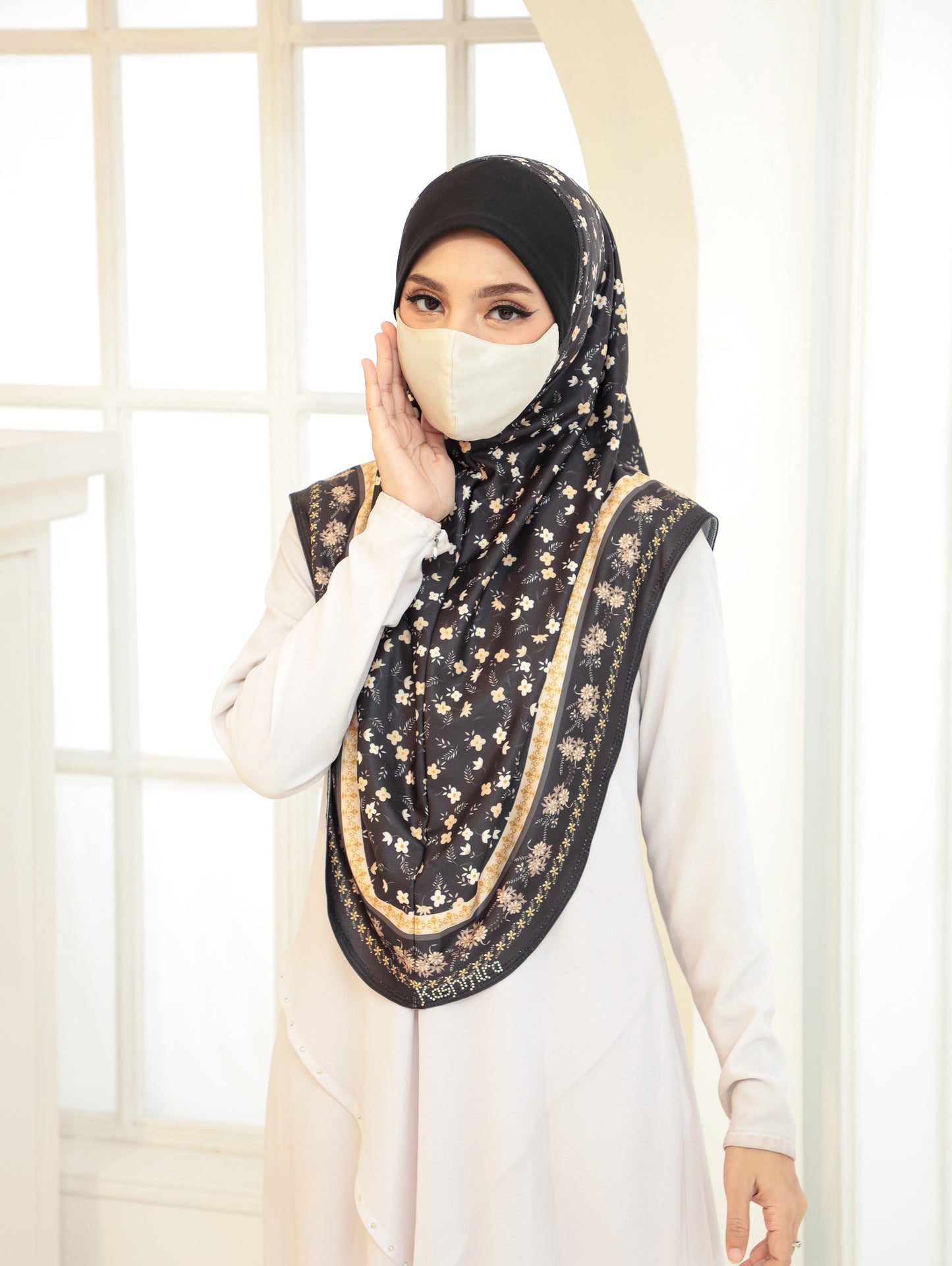 GIRLS Digital printed hijab 2705