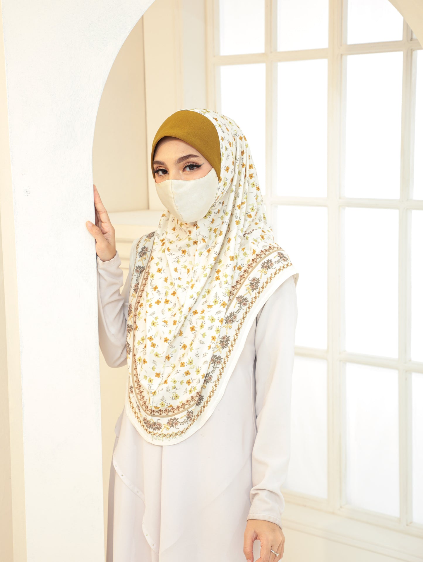 GIRLS Digital printed hijab 2705