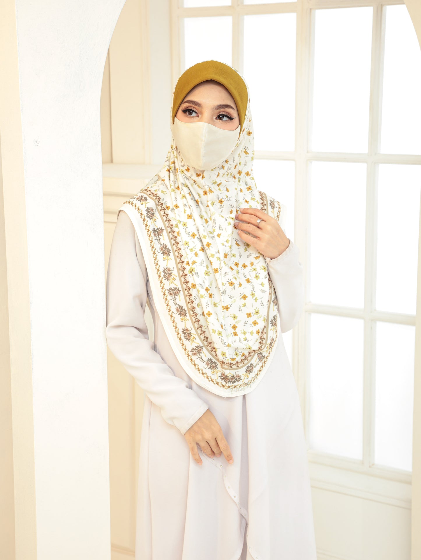 GIRLS Digital printed hijab 2705