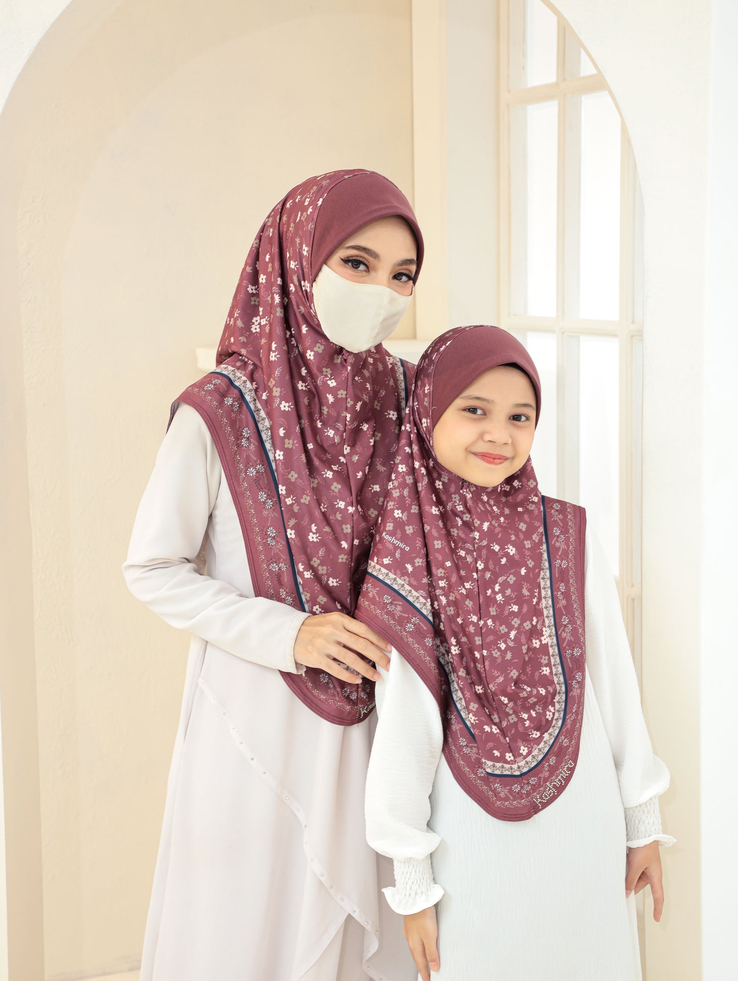 MOTHER and DAUTHER Digital printed hijab 2705