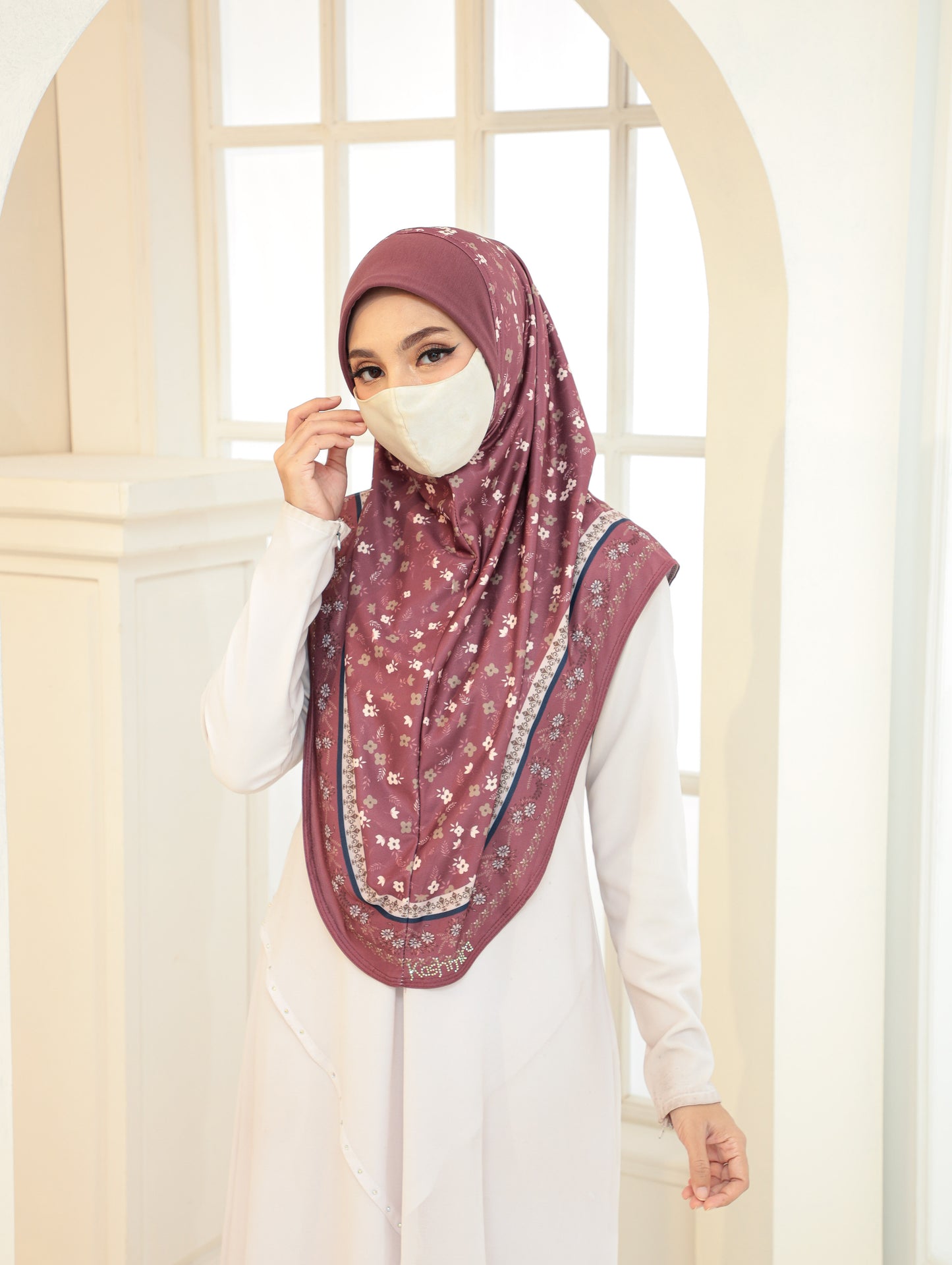 GIRLS Digital printed hijab 2705