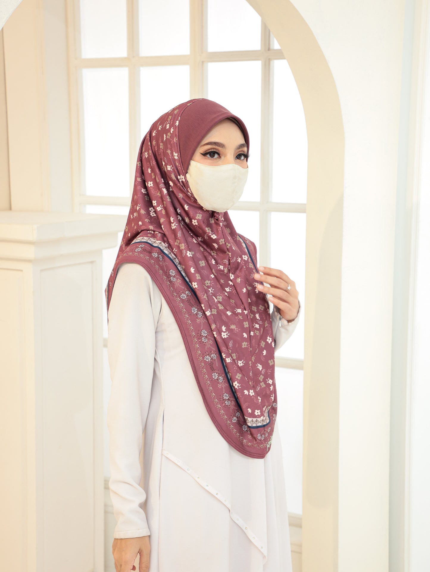 GIRLS Digital printed hijab 2705