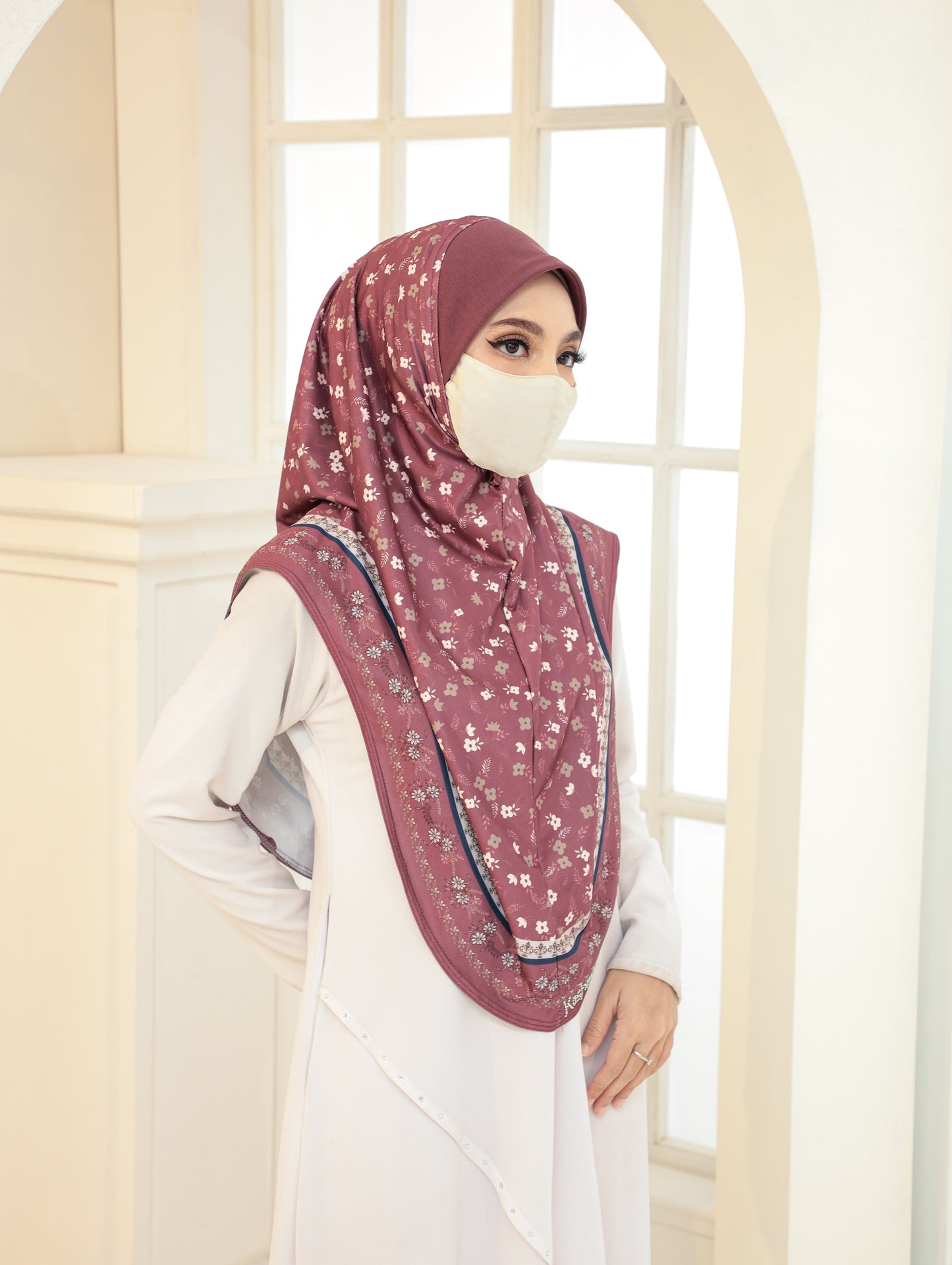 GIRLS Digital printed hijab 2705