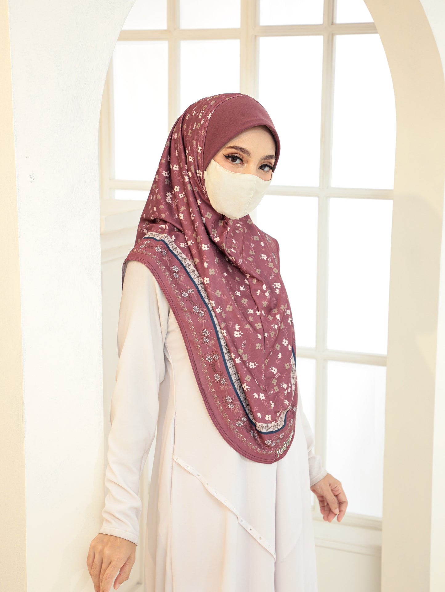 GIRLS Digital printed hijab 2705
