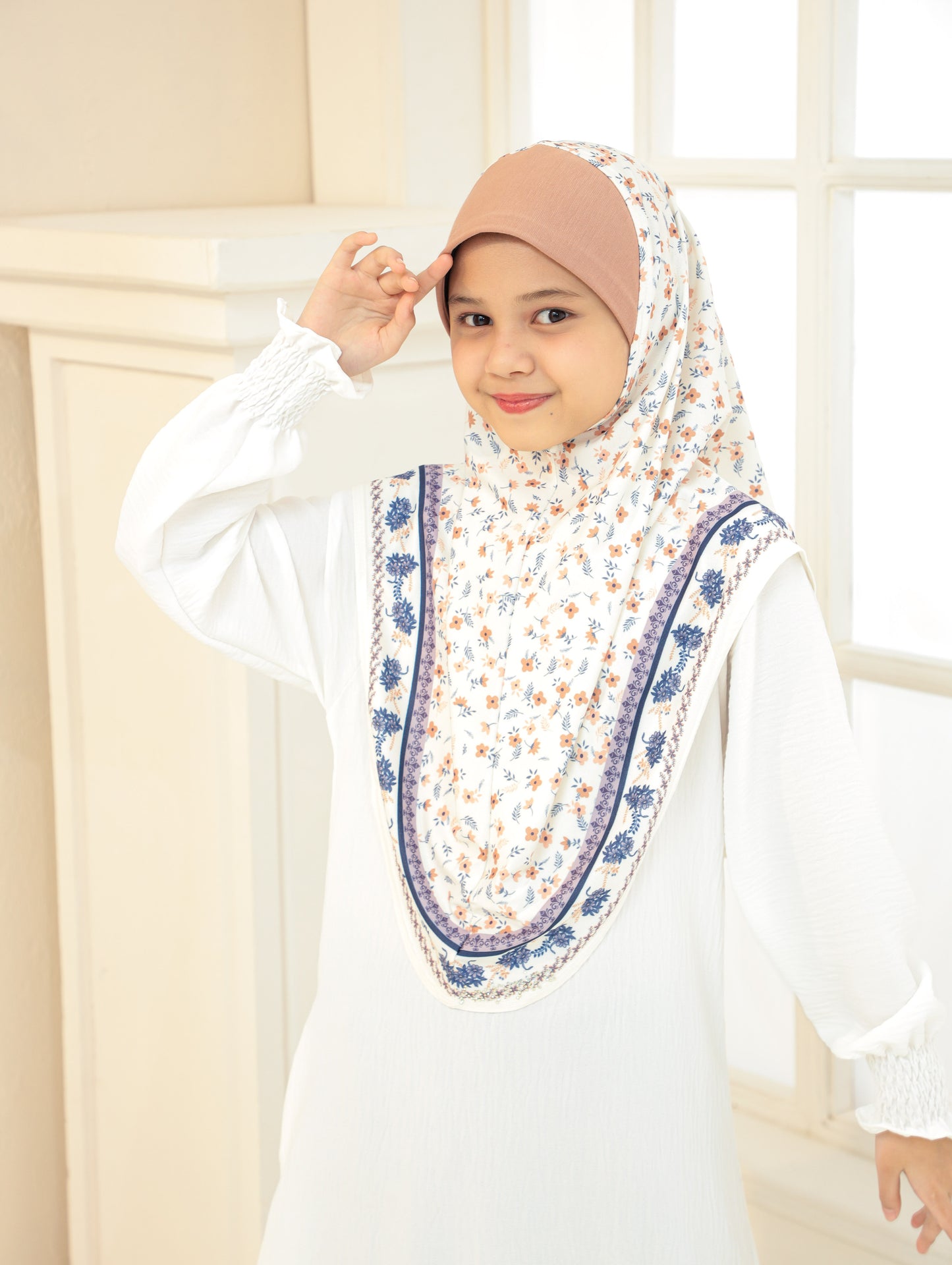KIDS Digital printed hijab 2705