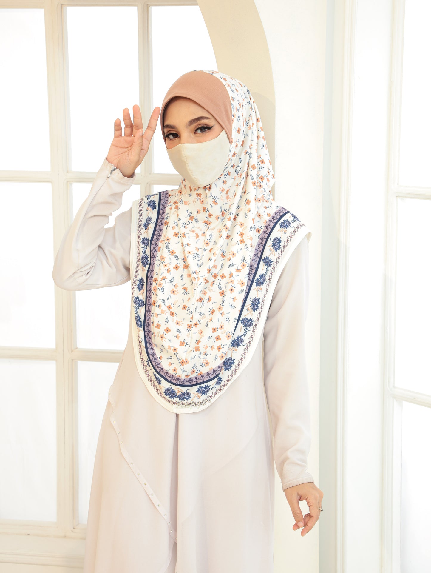 GIRLS Digital printed hijab 2705