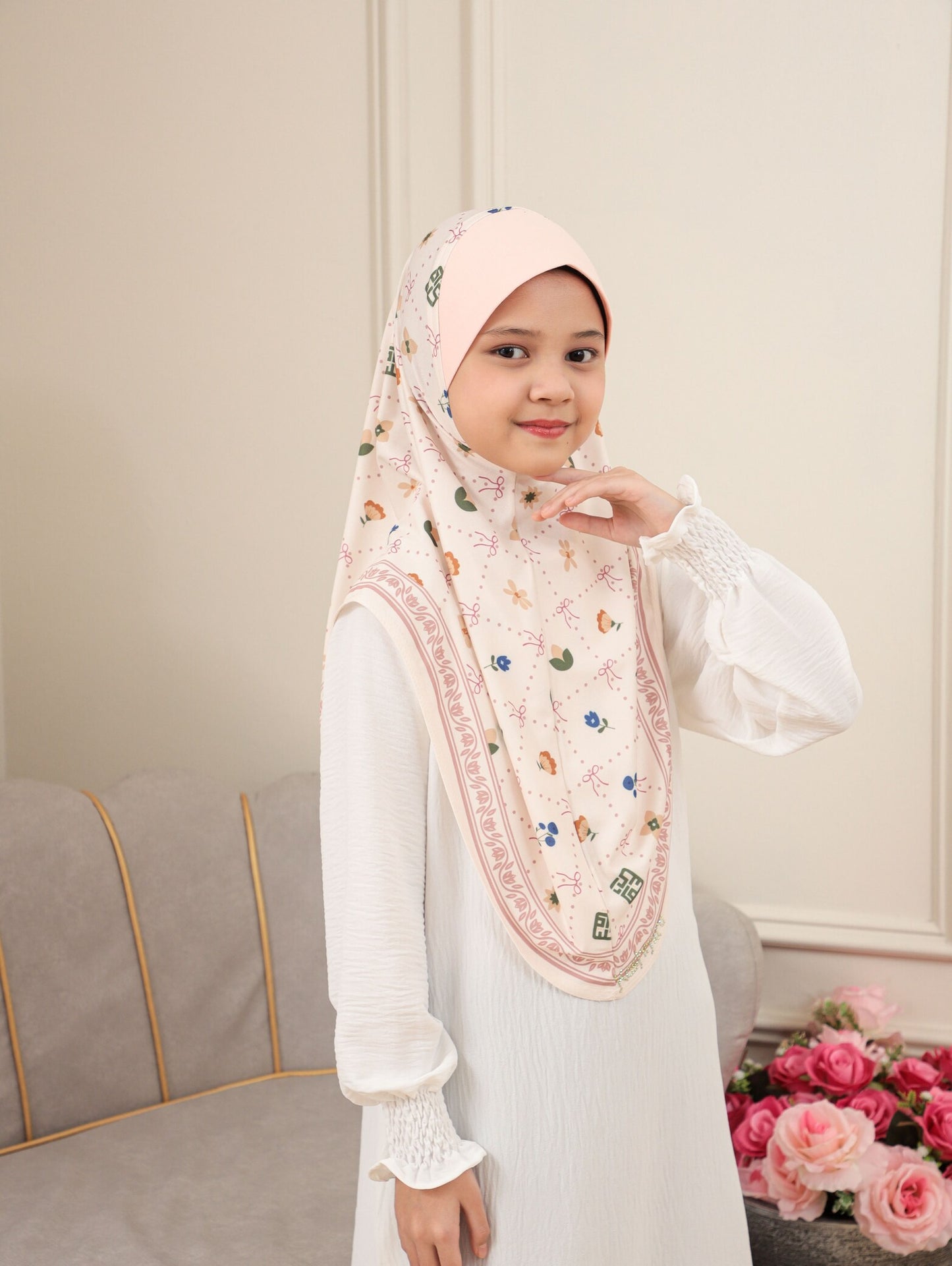 KIDS MALASIYAN SCARF 2703