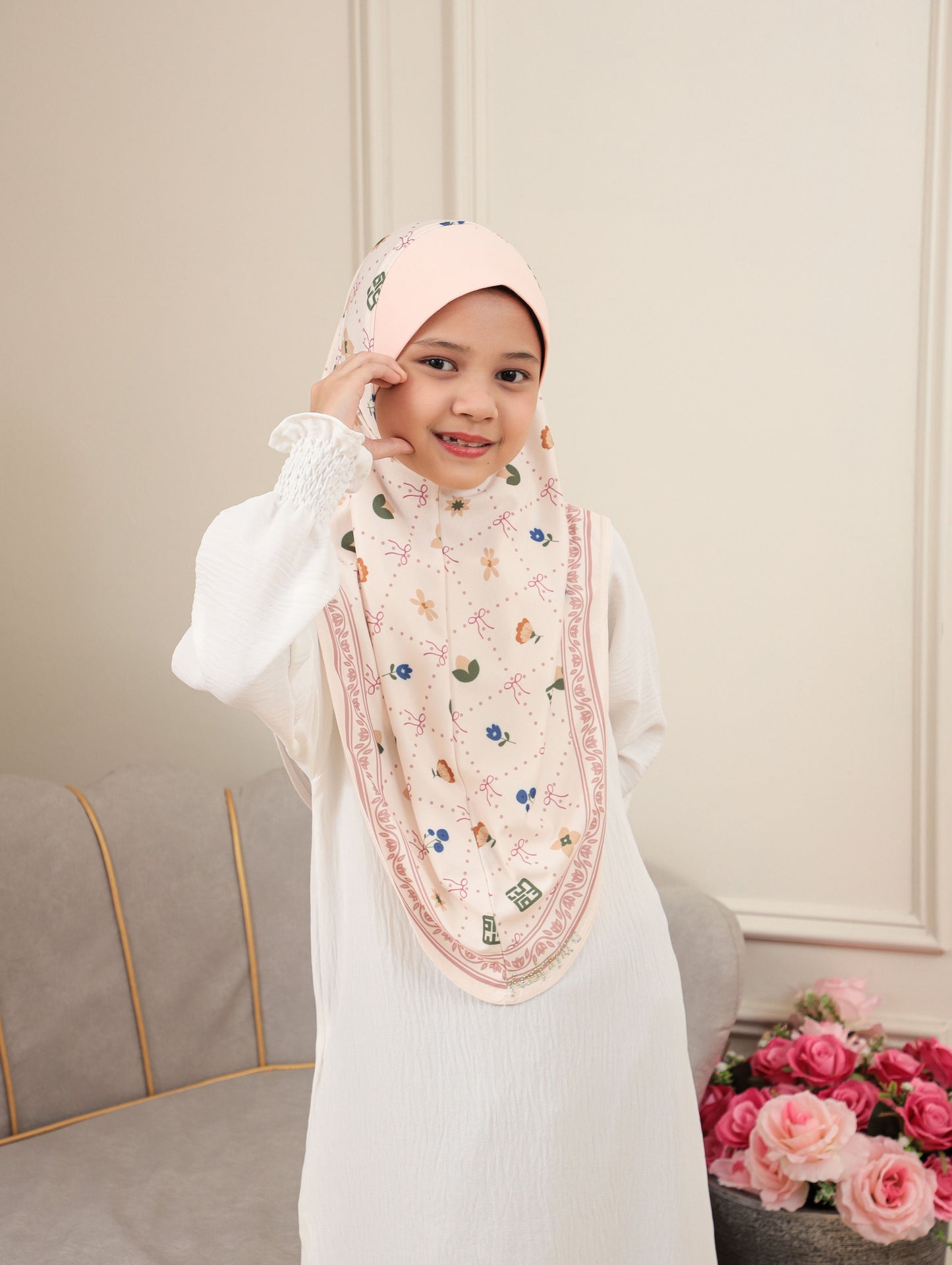 KIDS MALASIYAN SCARF 2703