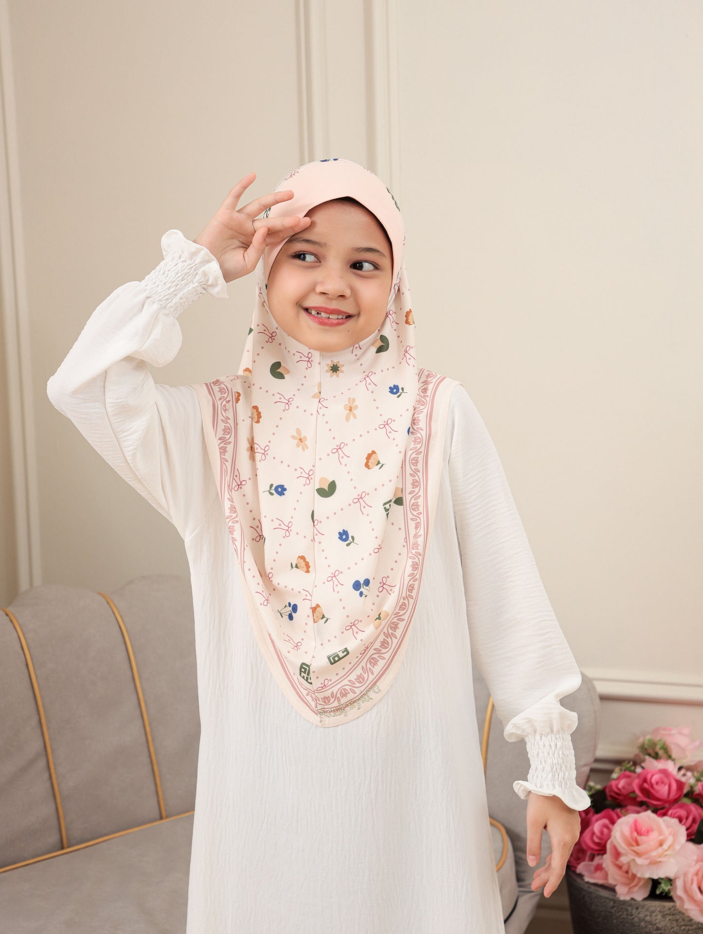 KIDS MALASIYAN SCARF 2703