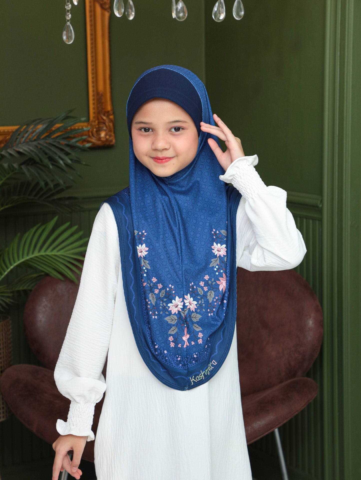 KIDS MALESIAN PRINTED SCARF 2706