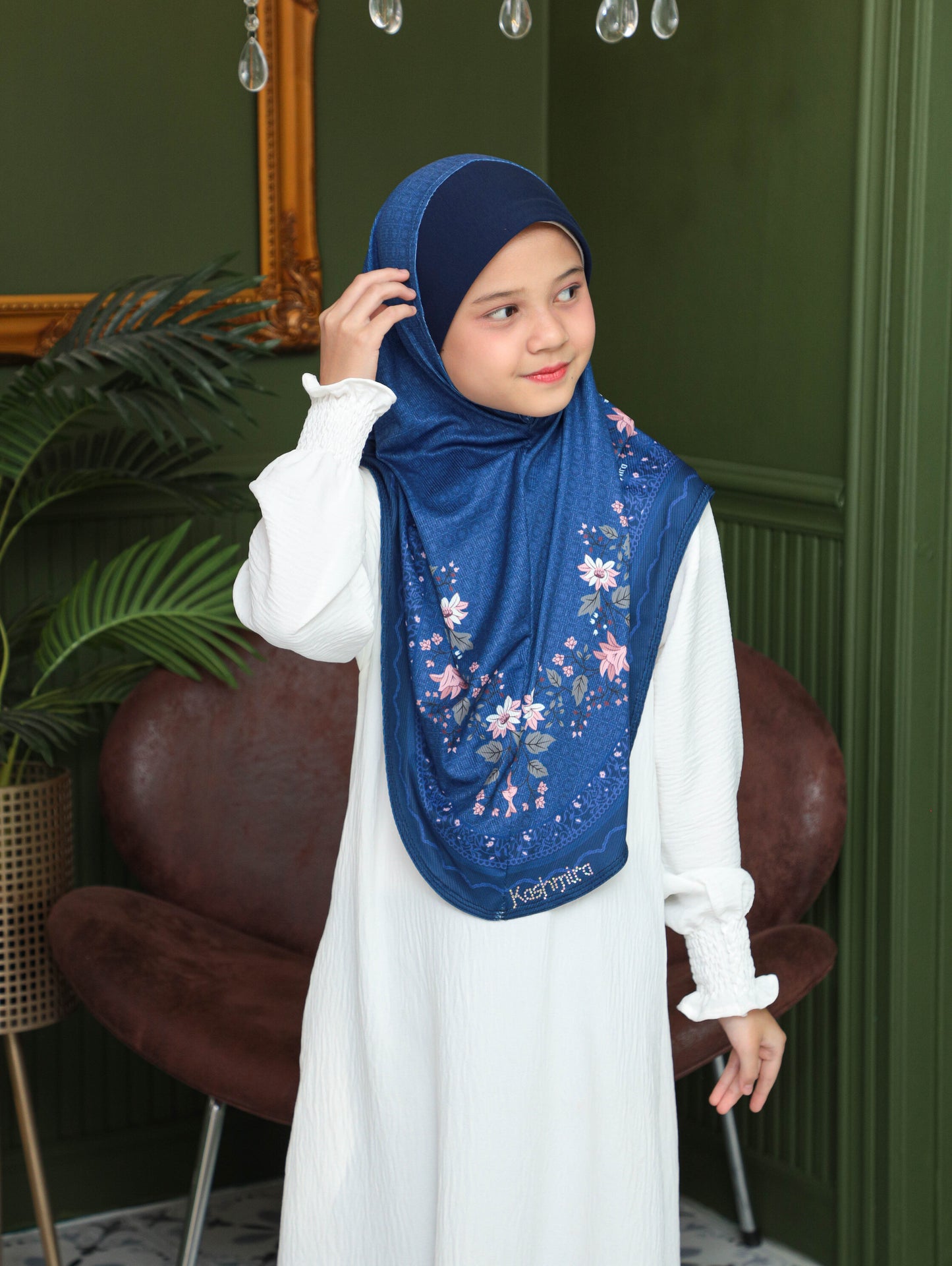 KIDS MALESIAN PRINTED SCARF 2706