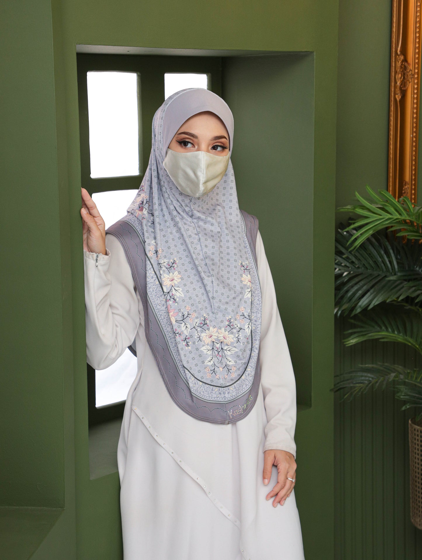 GIRLS Digital printed hijab 2706