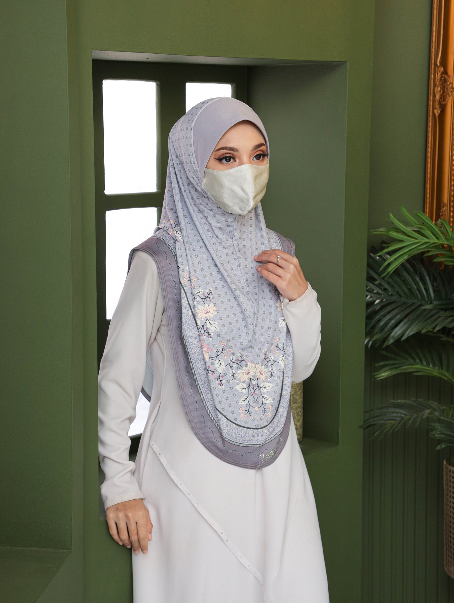 GIRLS Digital printed hijab 2706