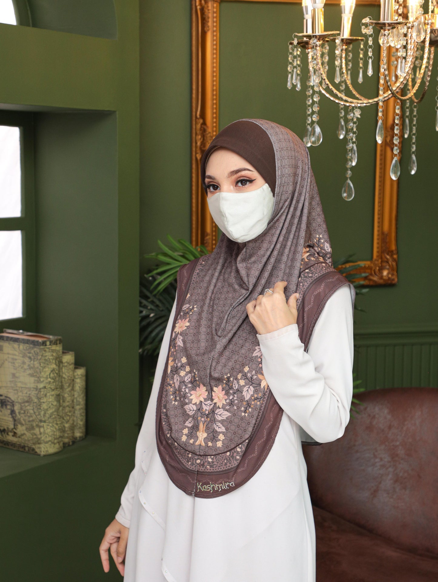 GIRLS Digital printed hijab 2706