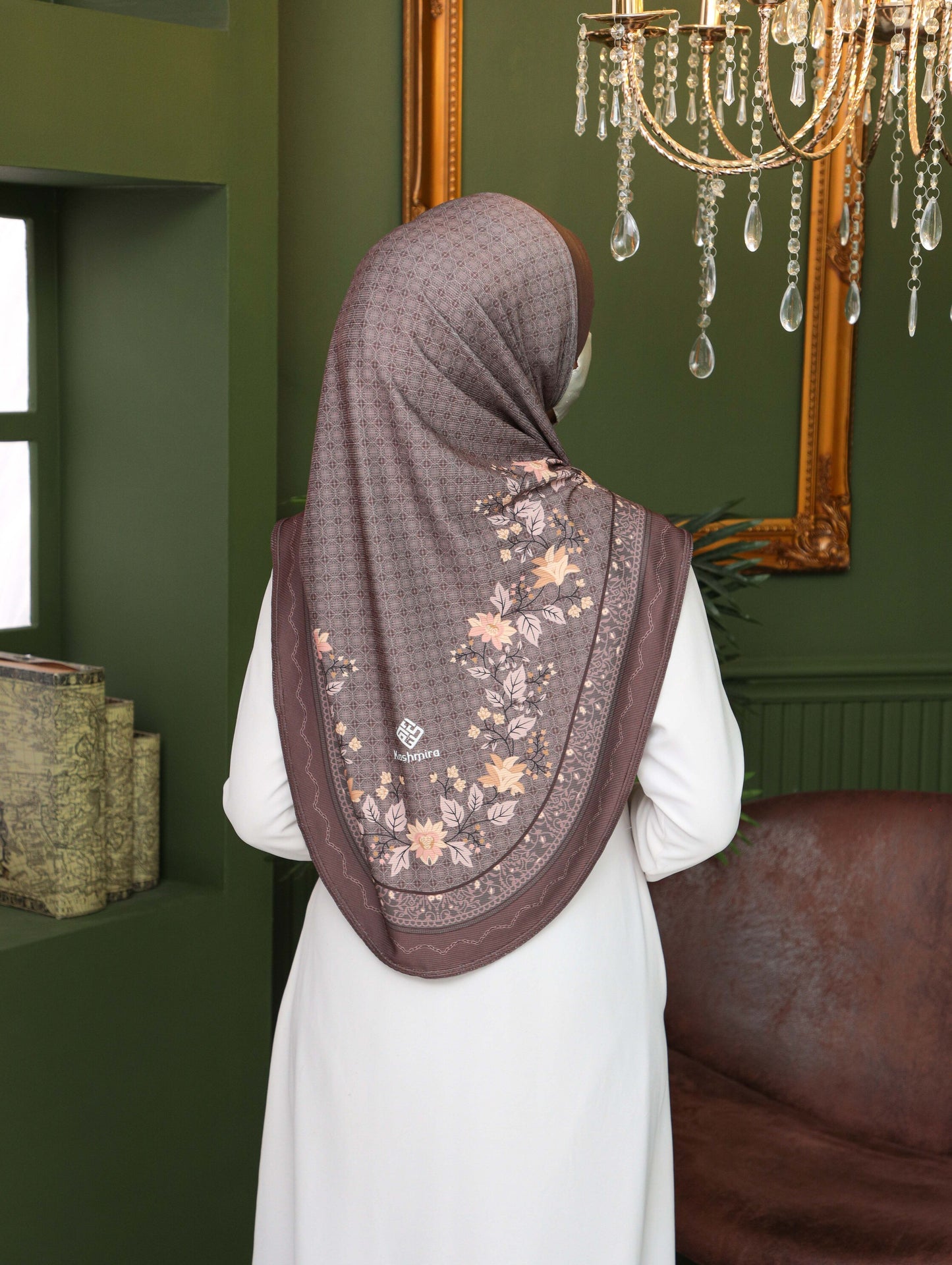 GIRLS Digital printed hijab 2706