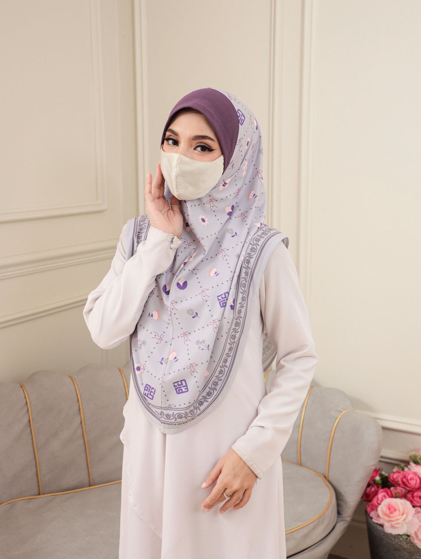 DIGITAL MALSIAN SCARF ADULTS 2703