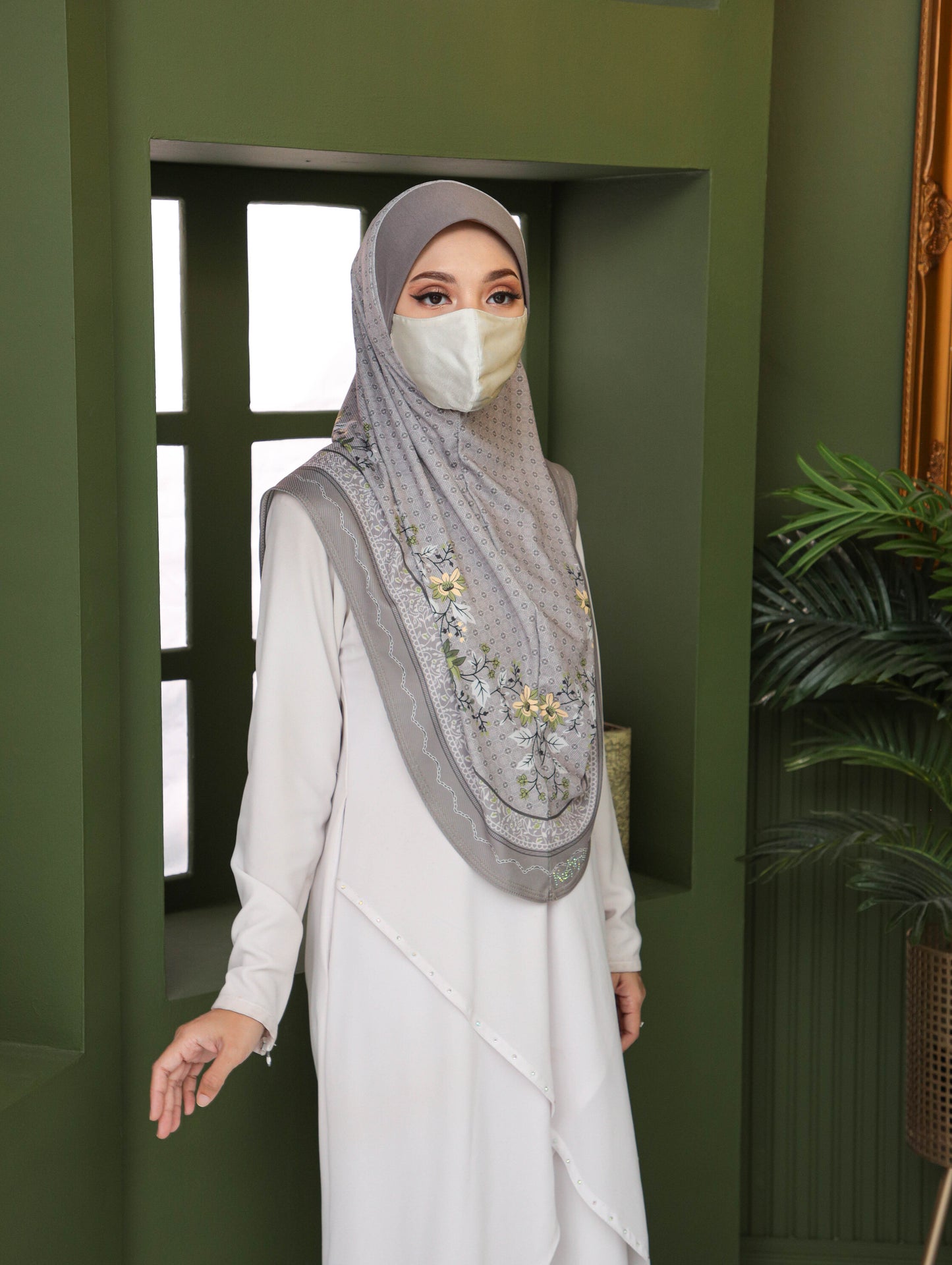 GIRLS Digital printed hijab 2706