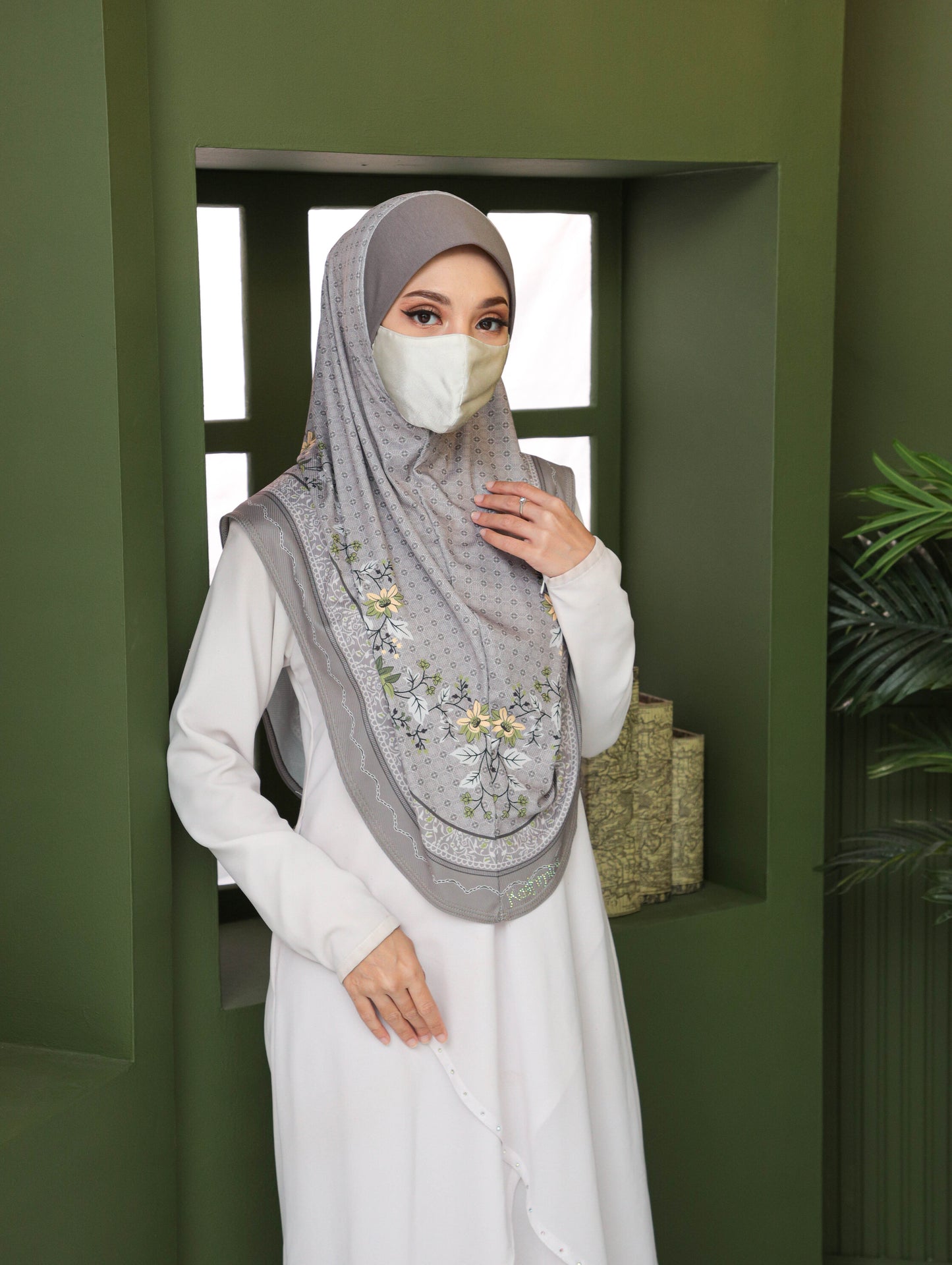 GIRLS Digital printed hijab 2706