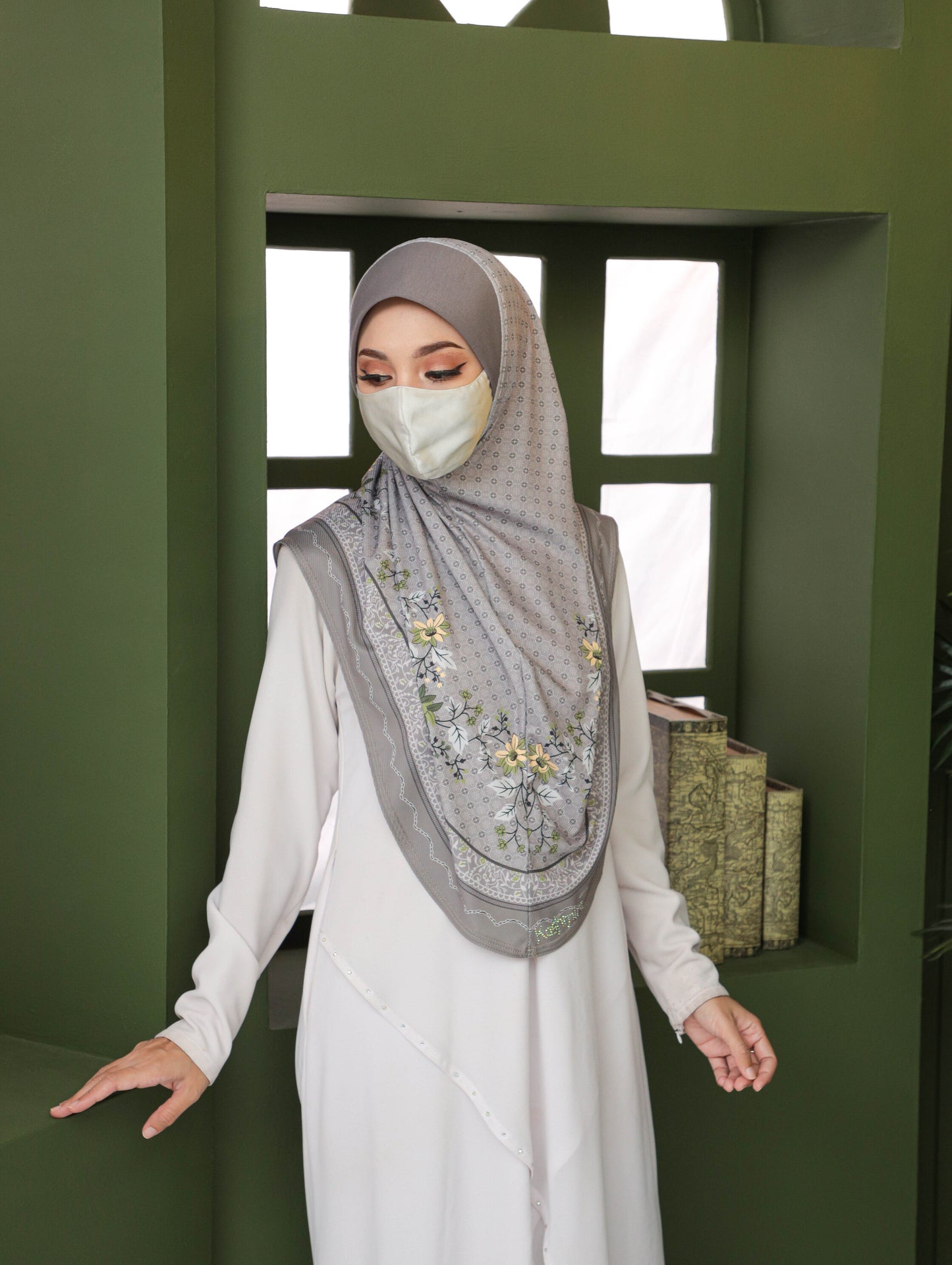 GIRLS Digital printed hijab 2706