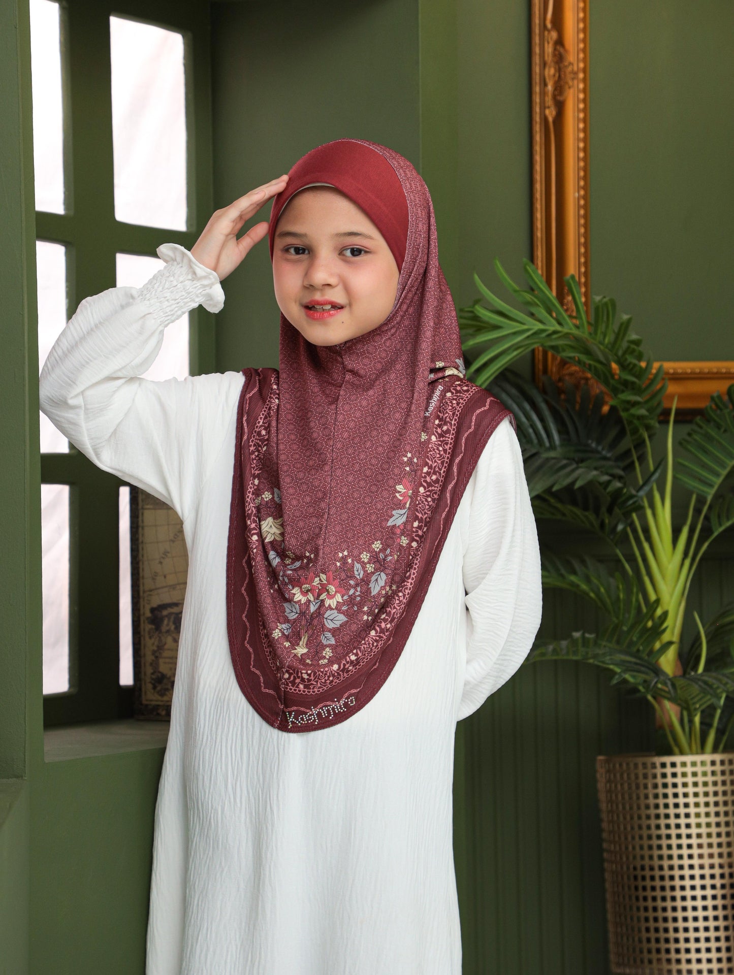 KIDS MALESIAN PRINTED SCARF 2706