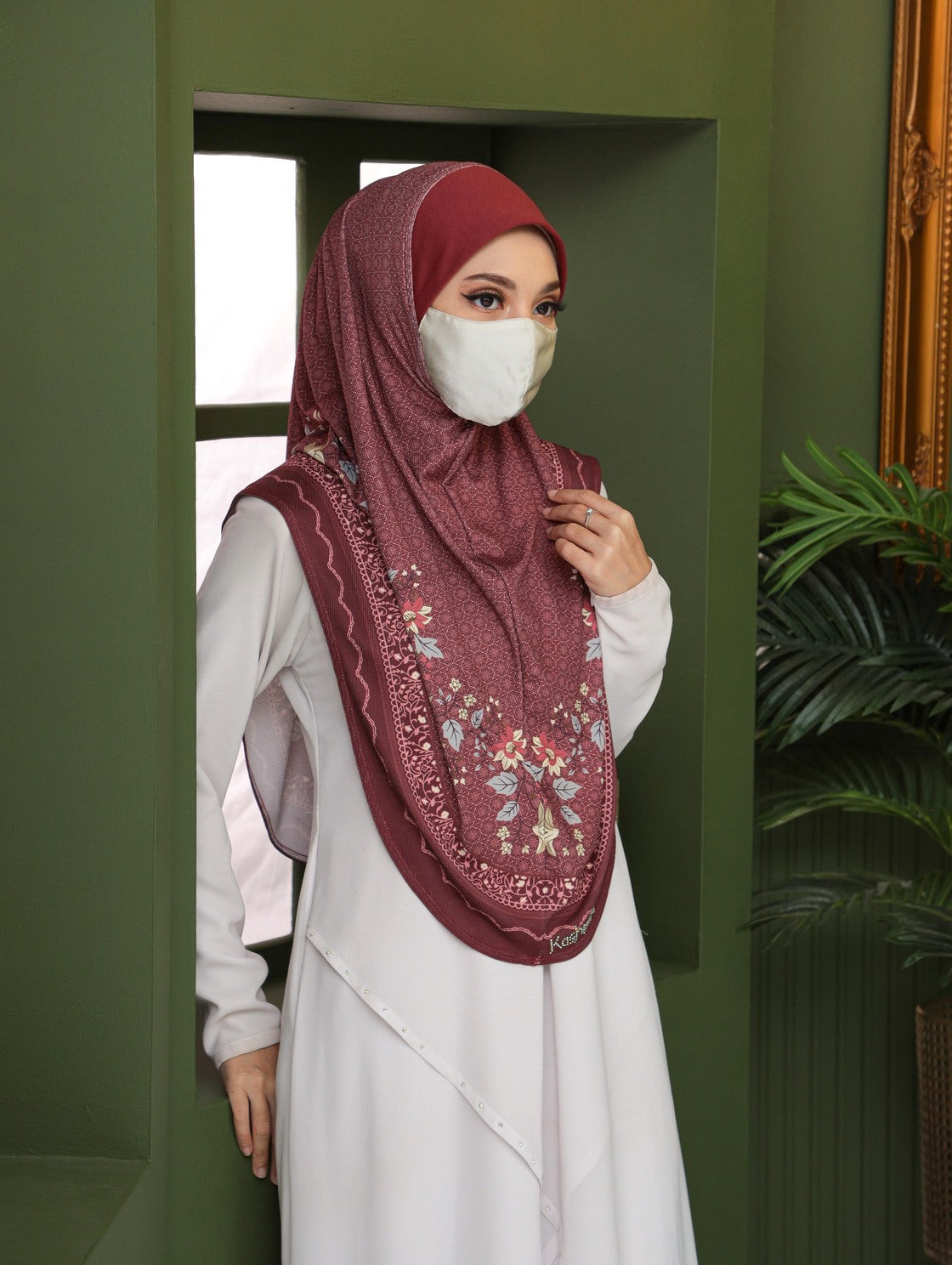 GIRLS Digital printed hijab 2706